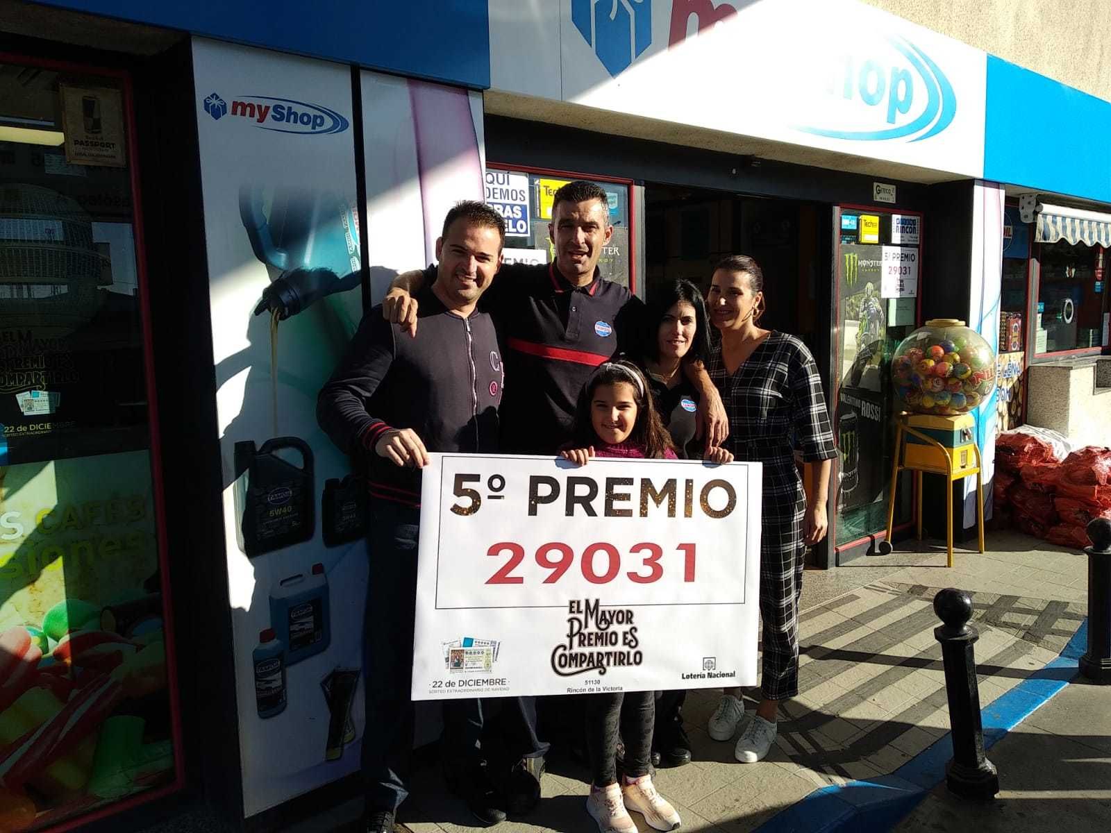 Administración de Rincón de la Victoria en la que se han vendido 51 décimos del quinto 29031.