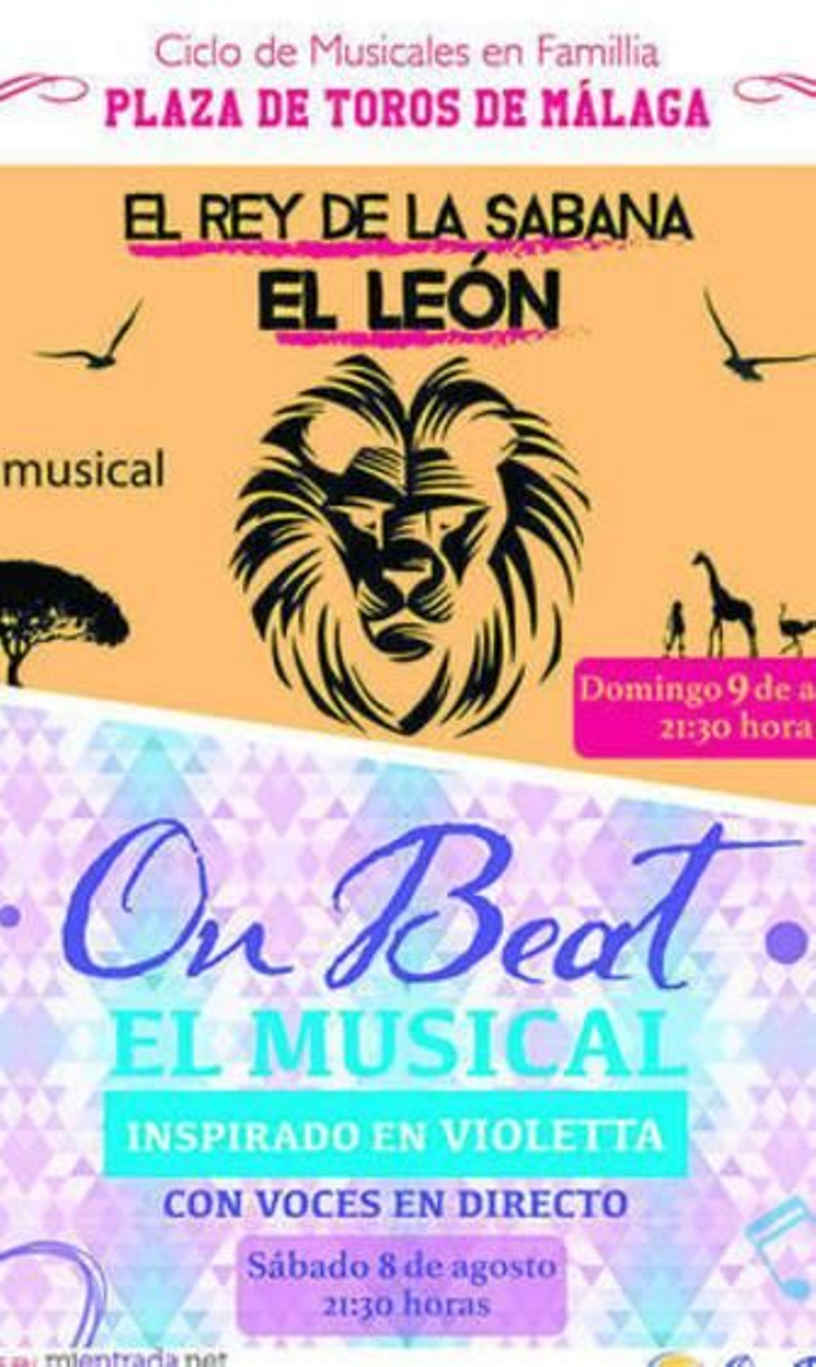 Cartel de los dos musicales. Cartel de los dos musicales.