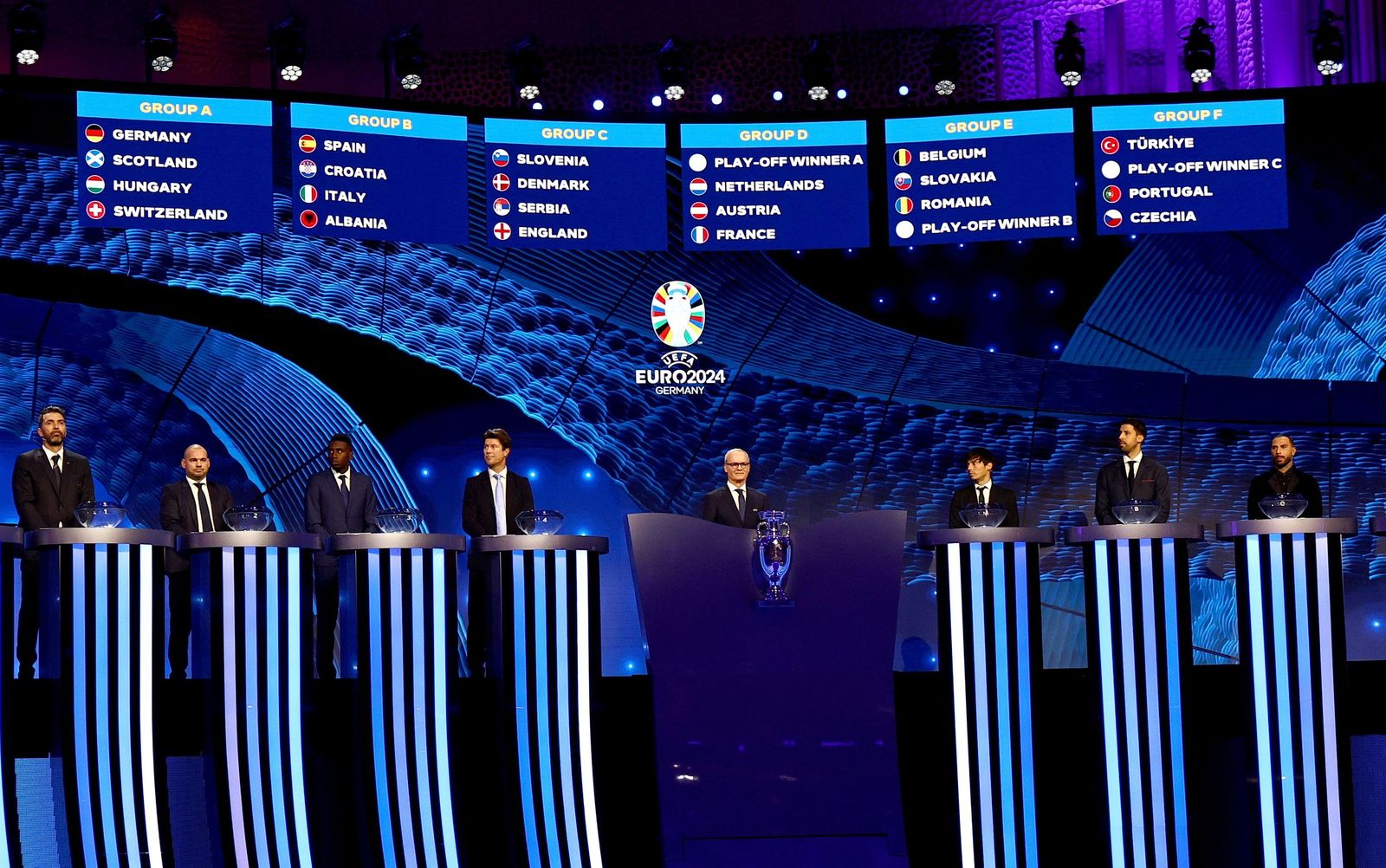 Las fotos del sorteo de la Eurocopa 2024