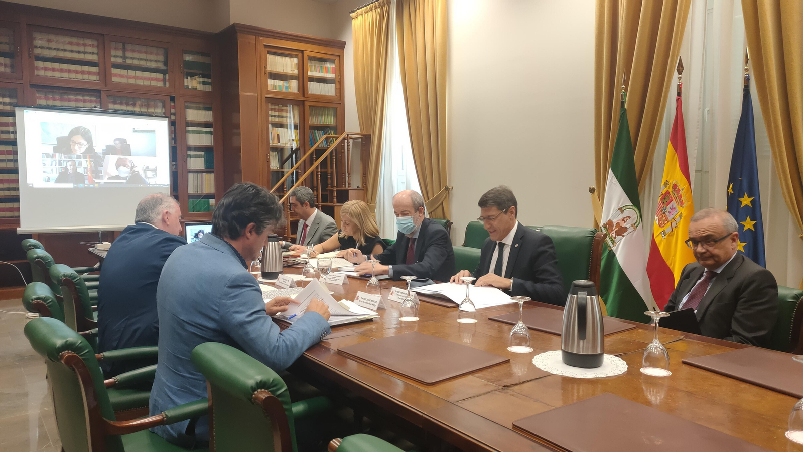 Mesa de trabajo del Comité Ejecutivo para la candidatura de Málaga a la Expo 2027.