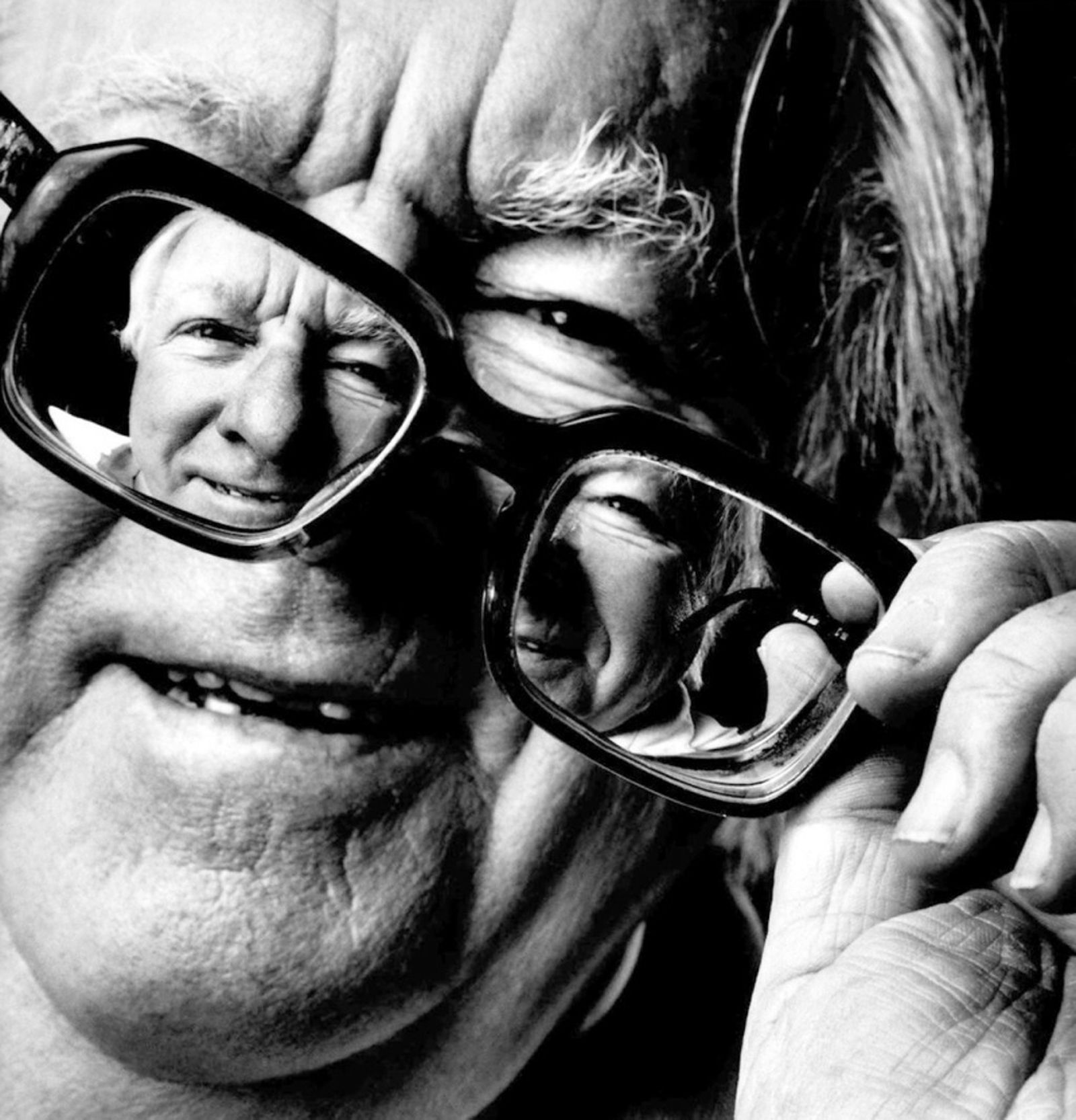 Un retrato de Ray Bradbury.