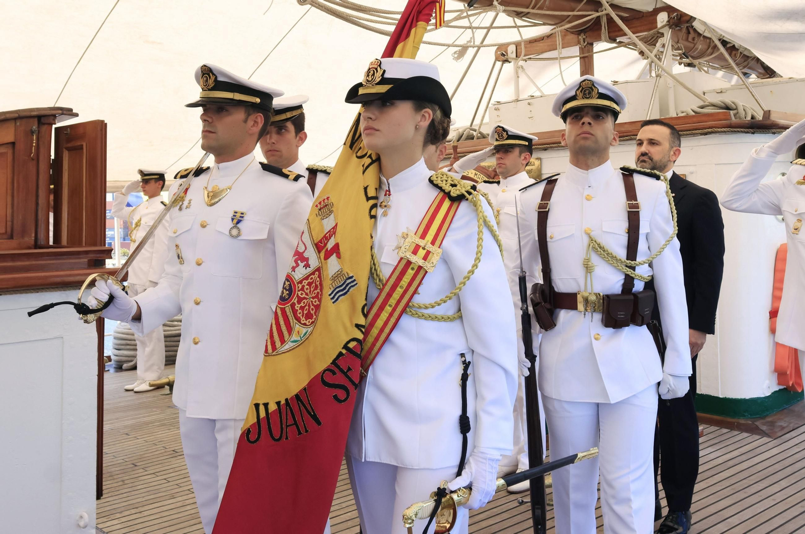 Las imágenes de la parada del 'Juan Sebastián de Elcano' en Cartagena de Indias (Colombia)