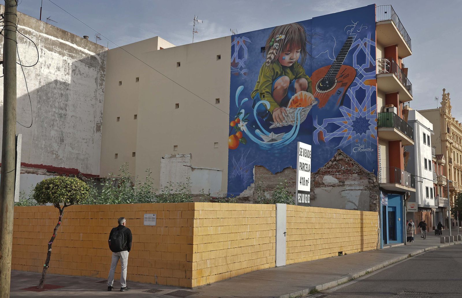 Fotos de los murales ganadores del primer Festival de Arte Urbano del Barrio de la Caridad en Algeciras