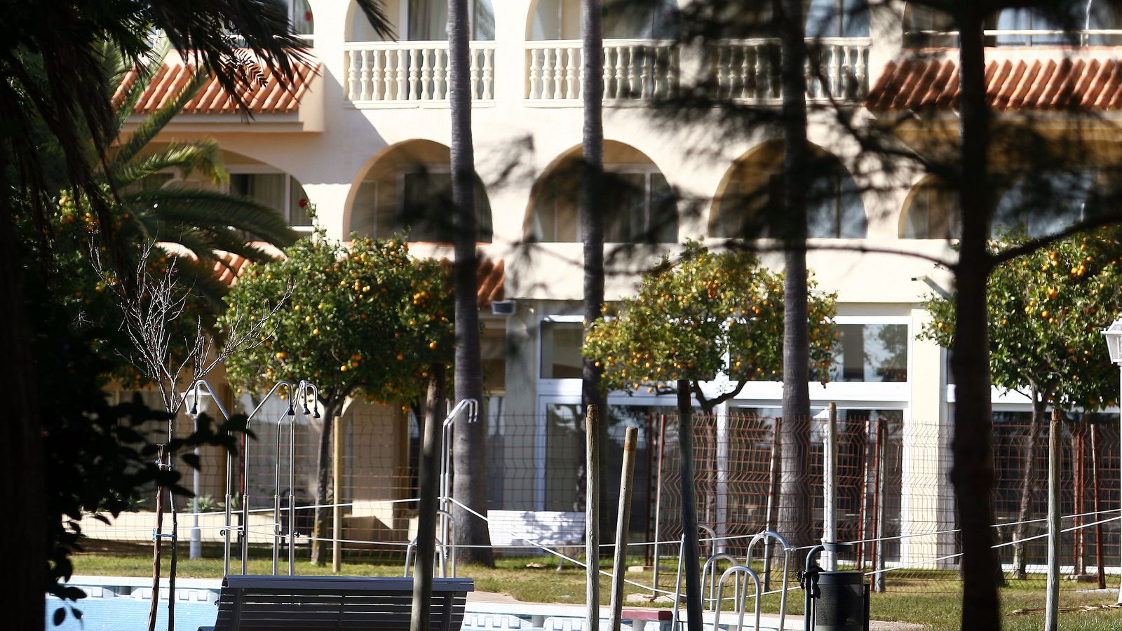 La piscina vallada, en el año 2013.