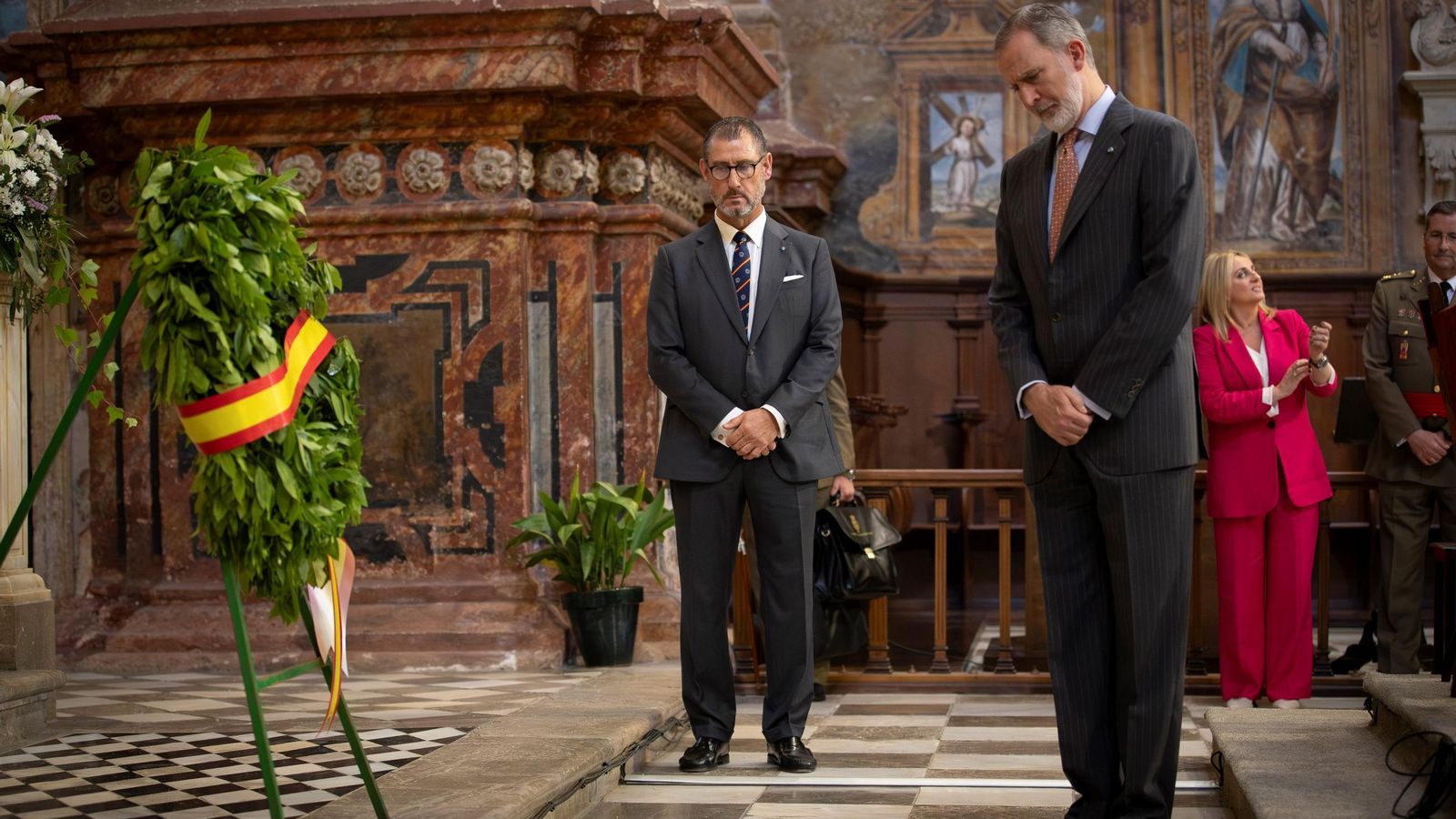 Las fotos de Felipe VI en el Real Monasterio de San Jerónimo de Granada en la reunión de las Reales Maestranzas de España
