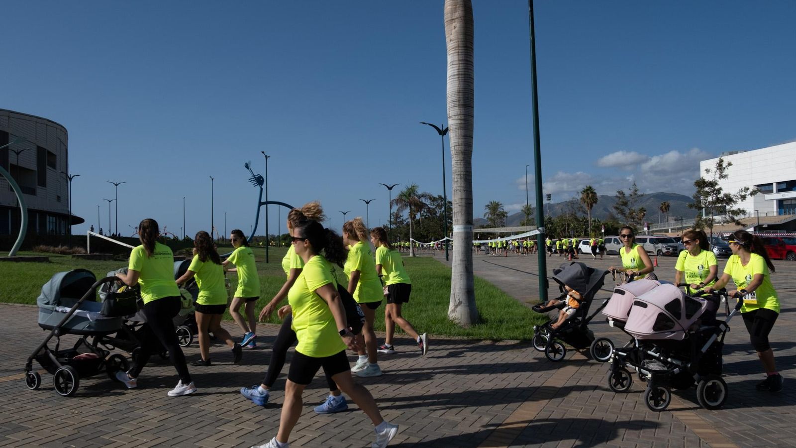Uno de los momentos de la carrera de obstáculos. Uno de los momentos de la carrera de obstáculos.