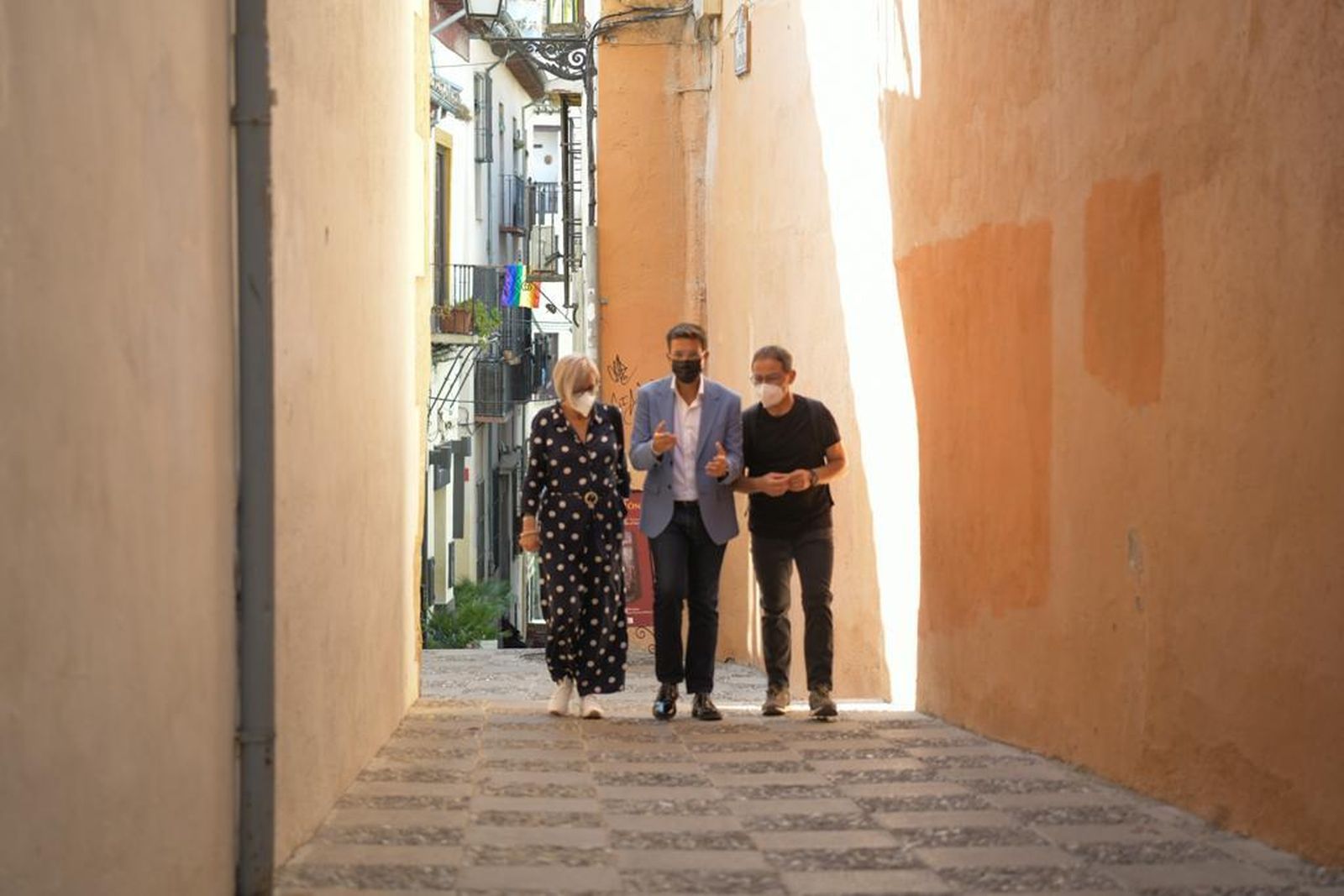 Paco Cuenca junto a María de Leyva y Miguel Ángel Madrid