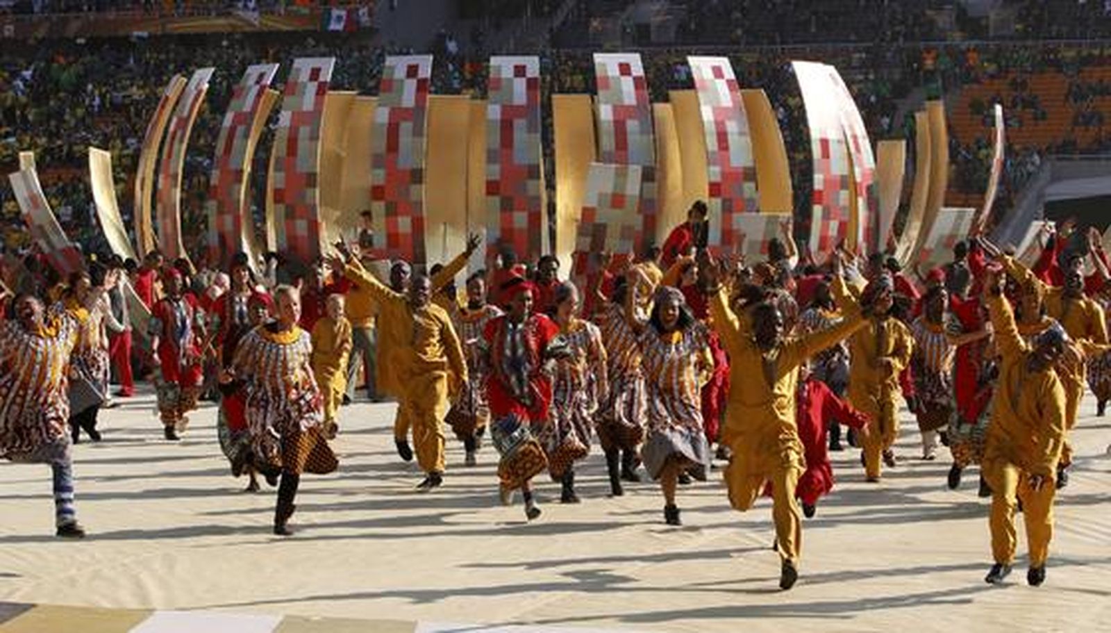 Una fiesta de música y color abre oficialmente el Mundial de Sudáfrica 2010.

Foto: Reuters