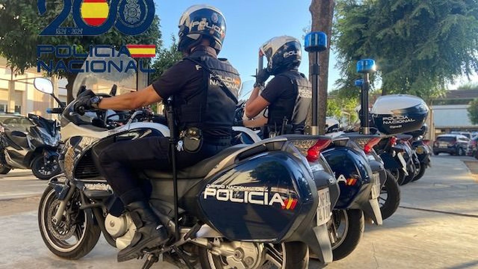 Las motos de la Policía Nacional.