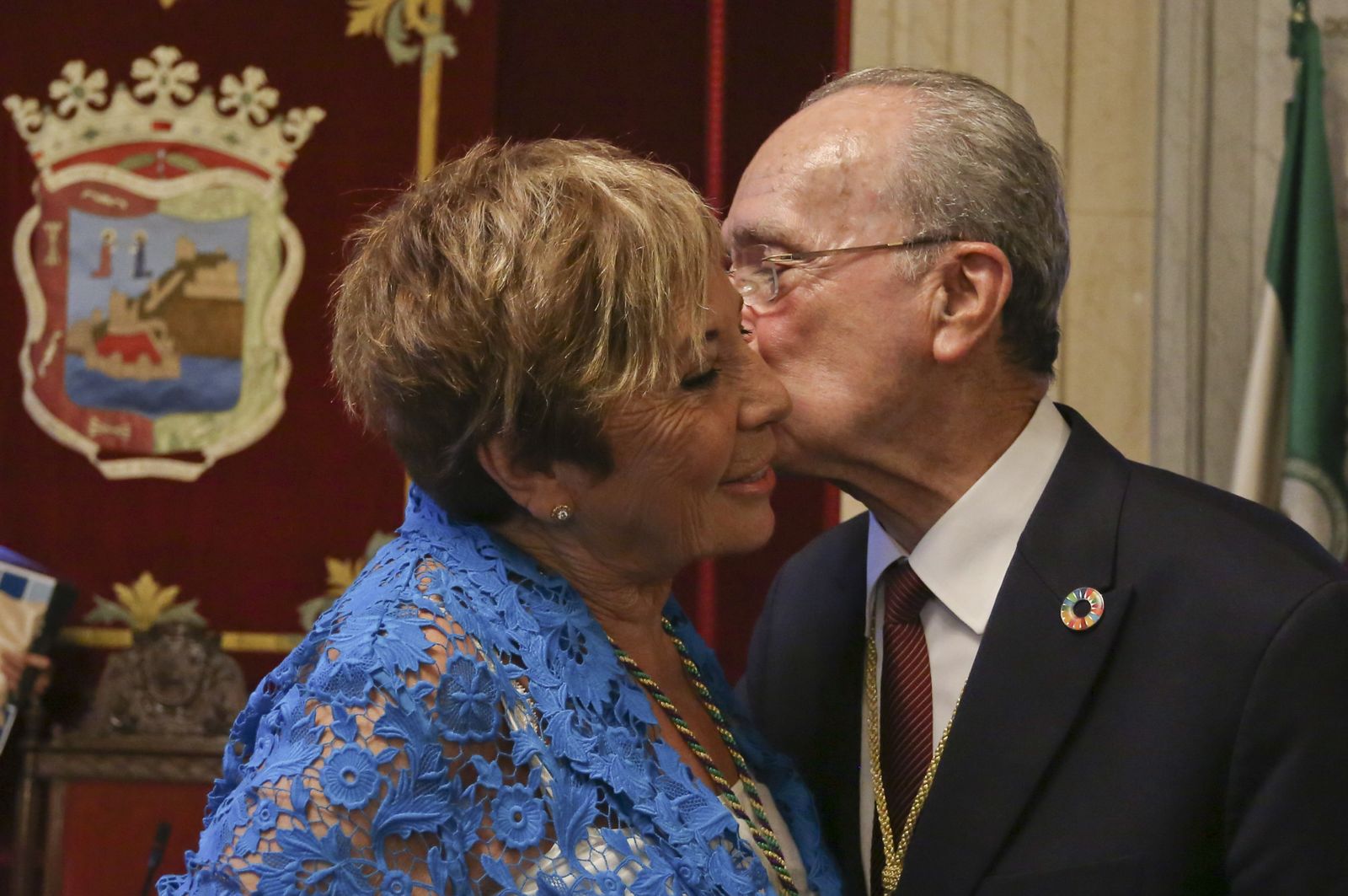 Homenaje a Celia Villalobos en el Ayuntamiento de Málaga (fotos)