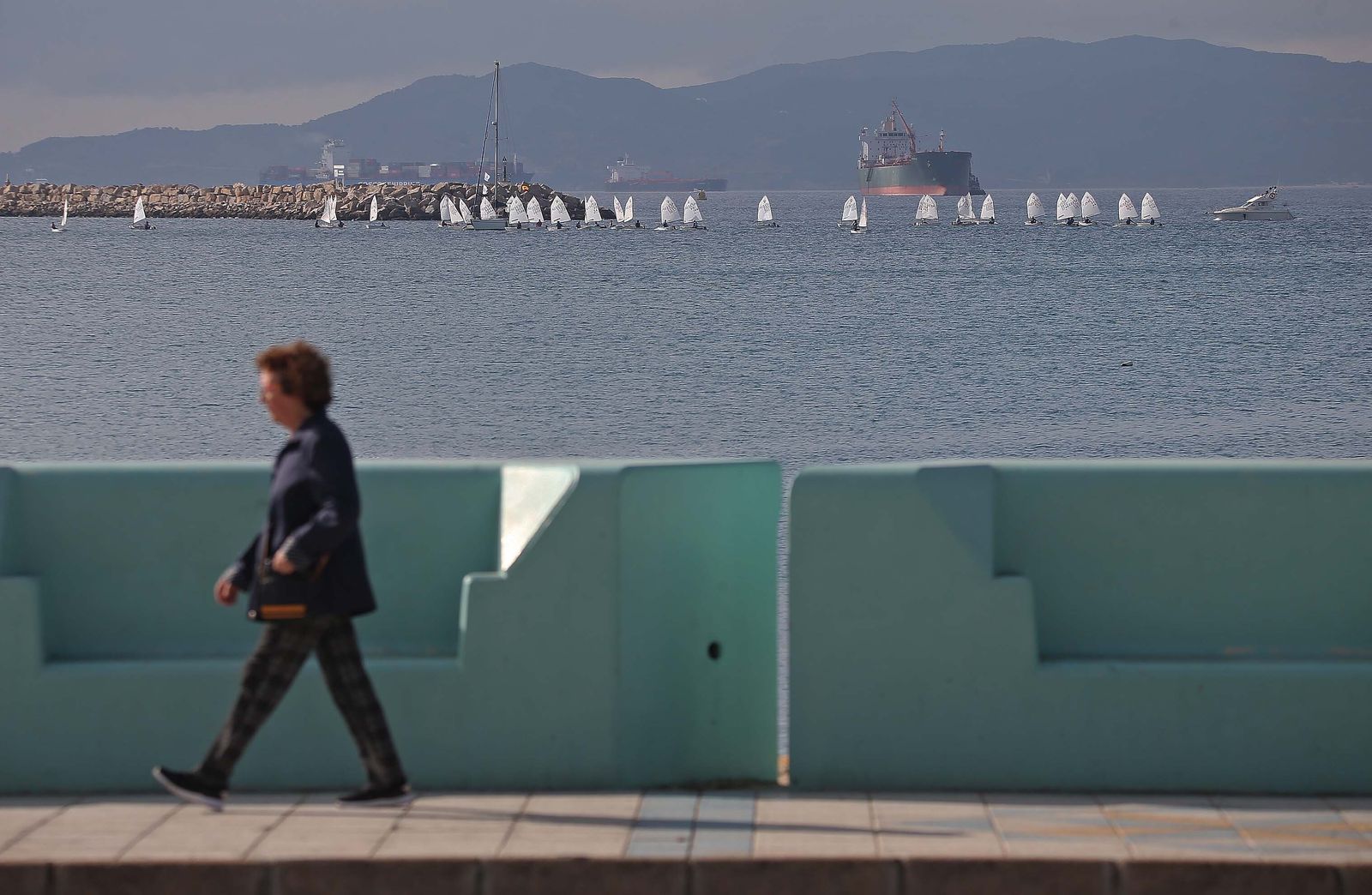 Fotos de la segunda jornada de la Copa de Andalucía de Óptimist en La Línea