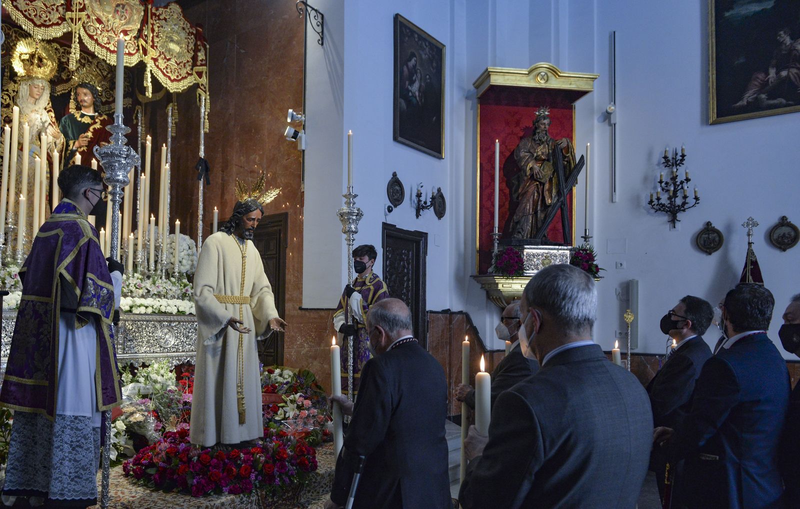 Miércoles Santo en pandemia: Los Panaderos, en imágenes