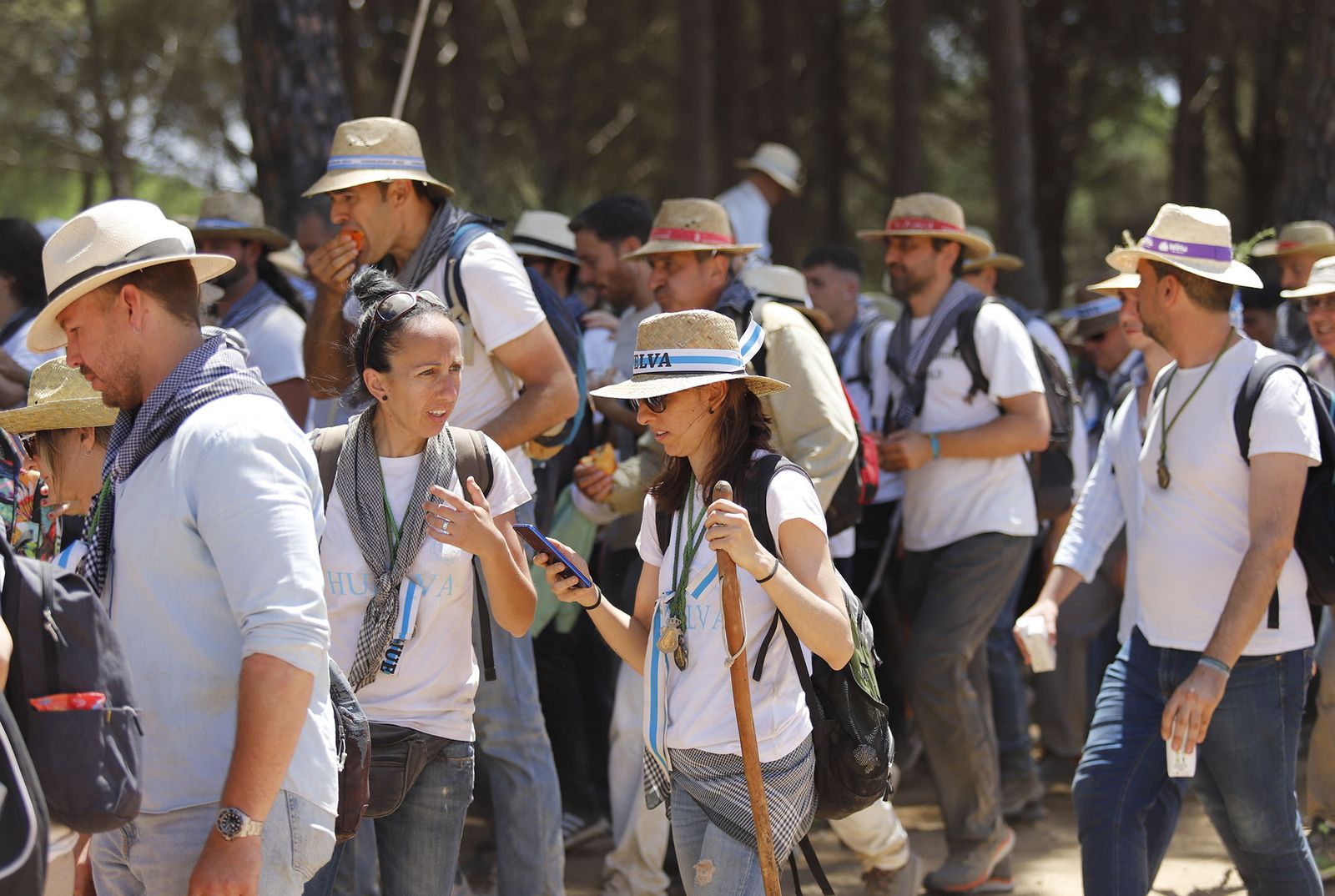 Todos los peregrinos de la Hermandad de Huelva, en imágenes