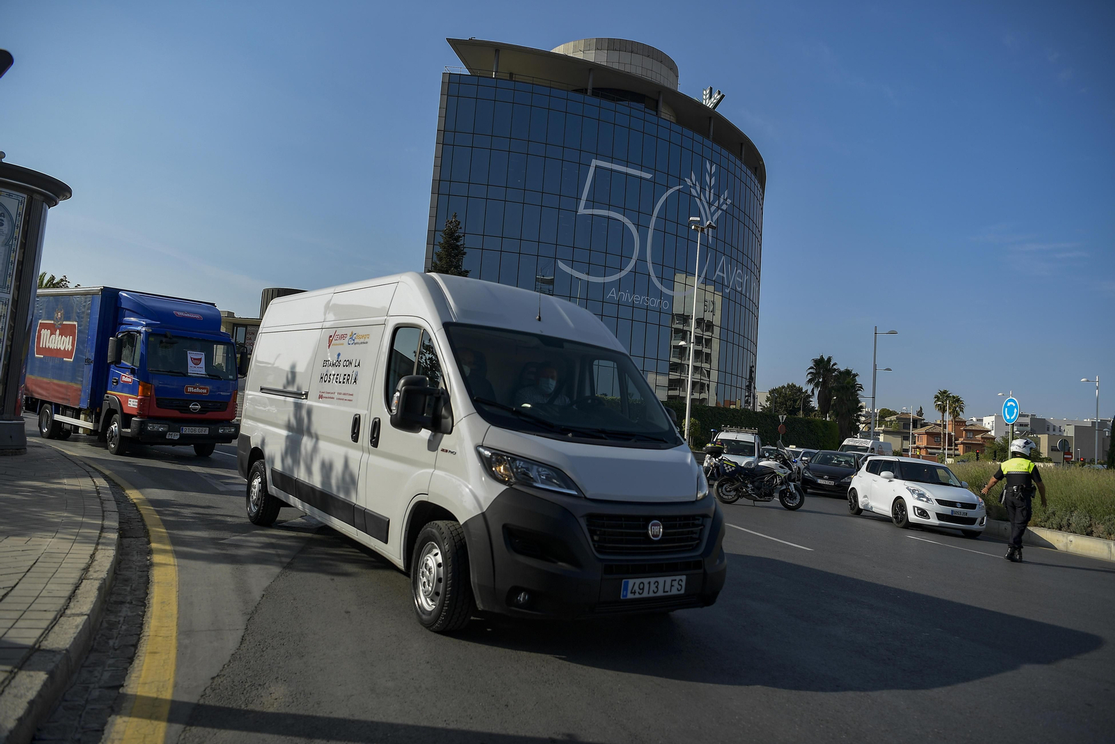 Fotos: El turismo se manifiesta en Granada