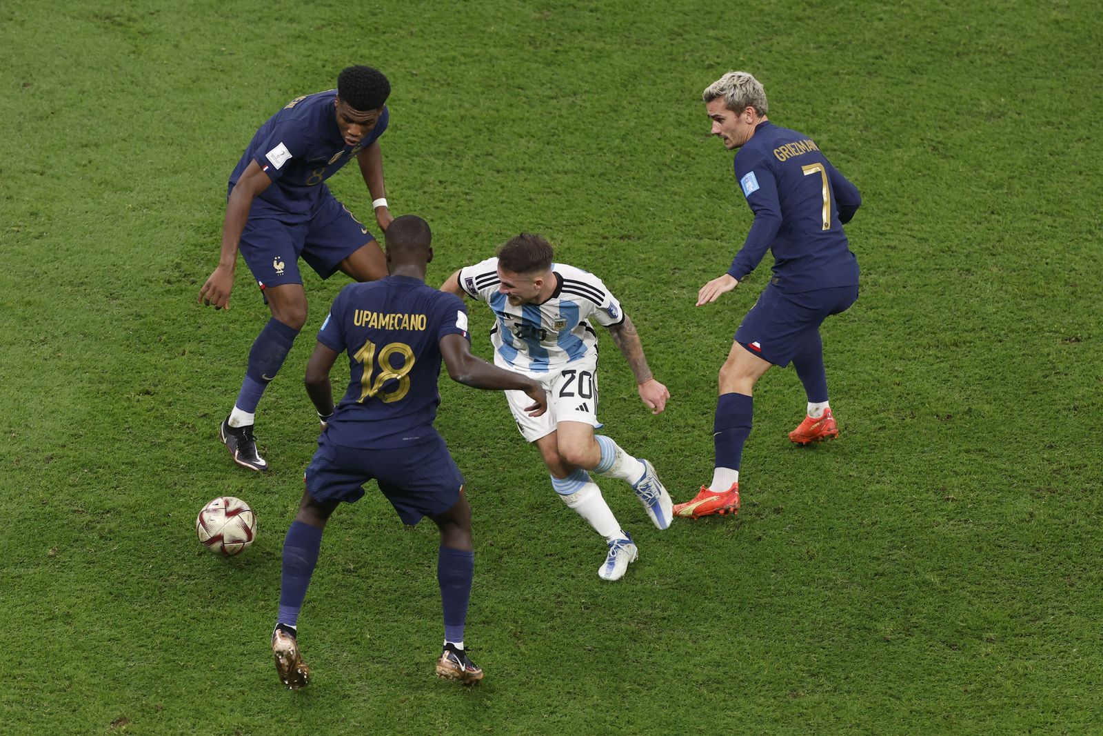 Las imágenes del Argentina-Francia