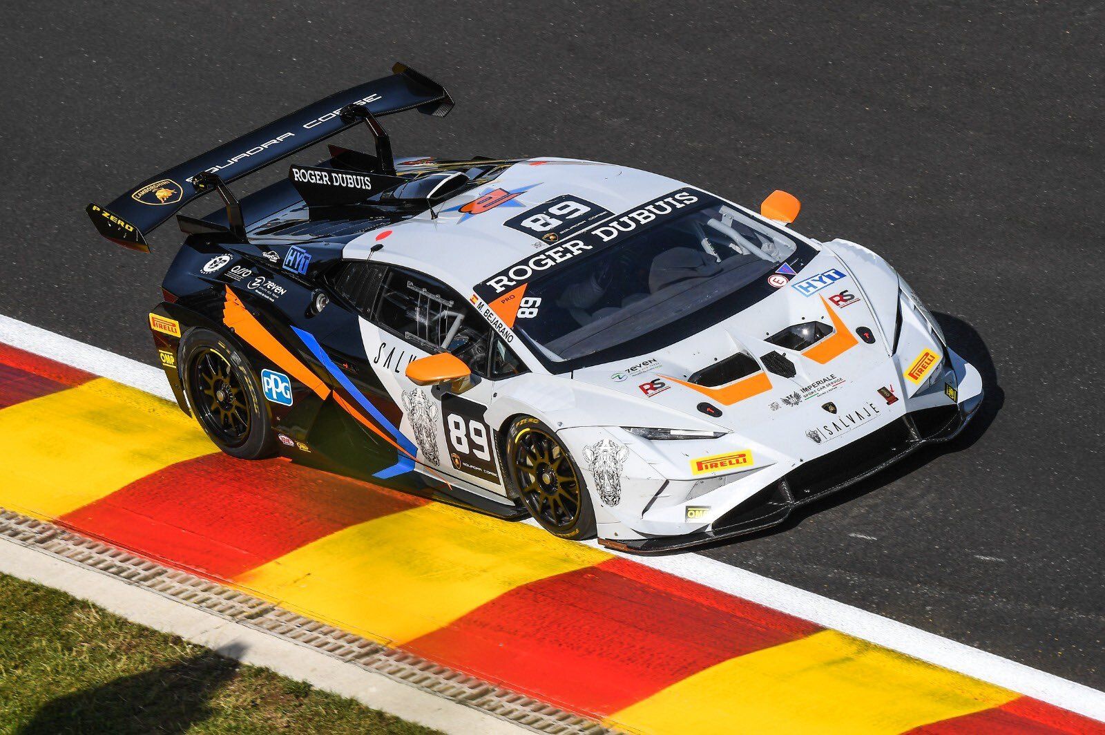 Manu Bejarano, en acción en el circuito de Spa-Francorchamps
