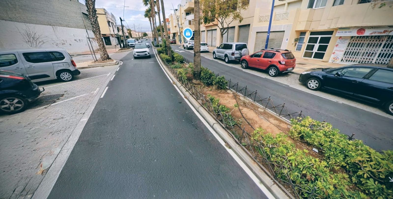 Carretera de El Alquián en la provincia de Almería.