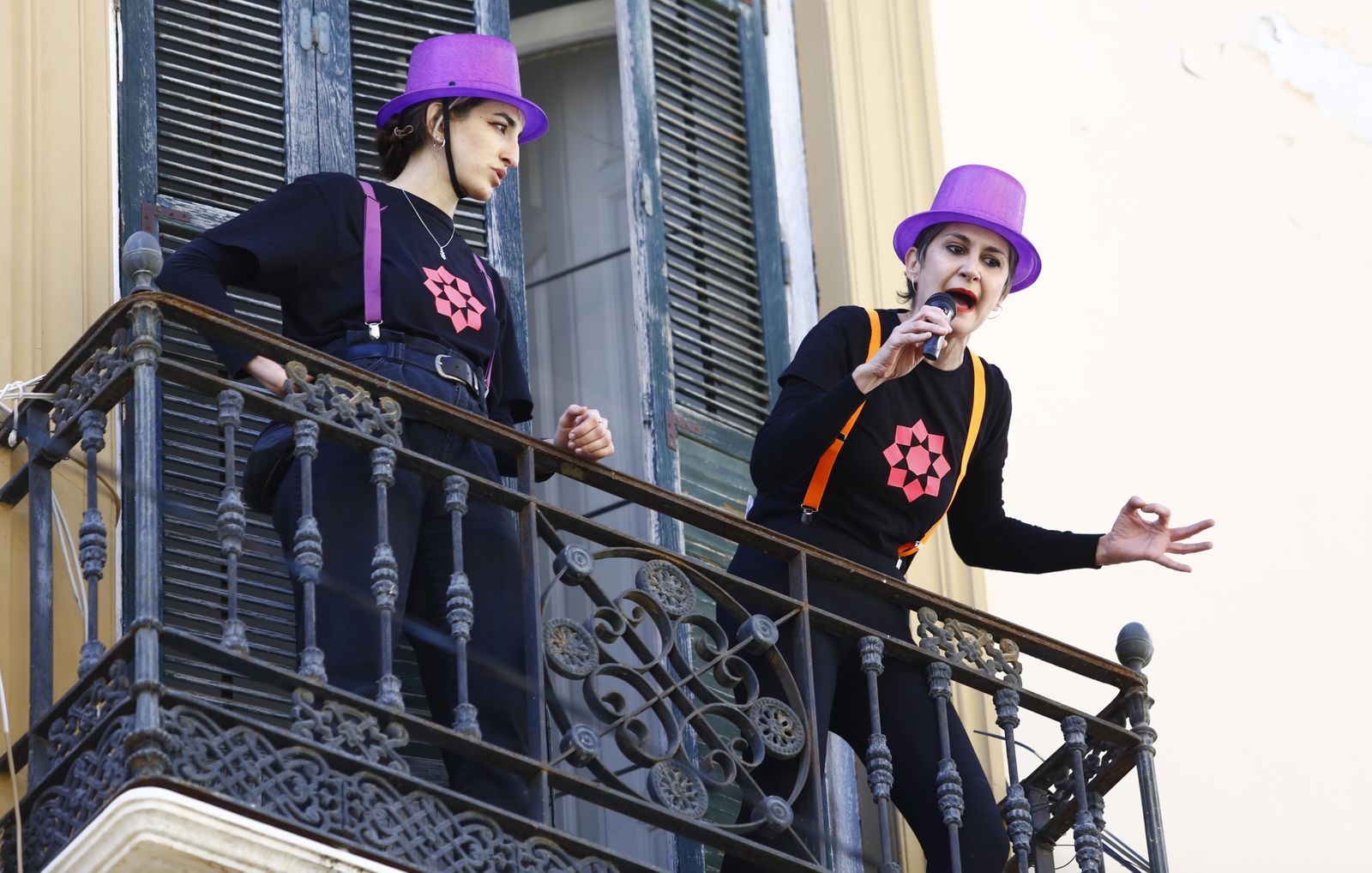 La manifestación de La Casa Invisible de Málaga, en fotos