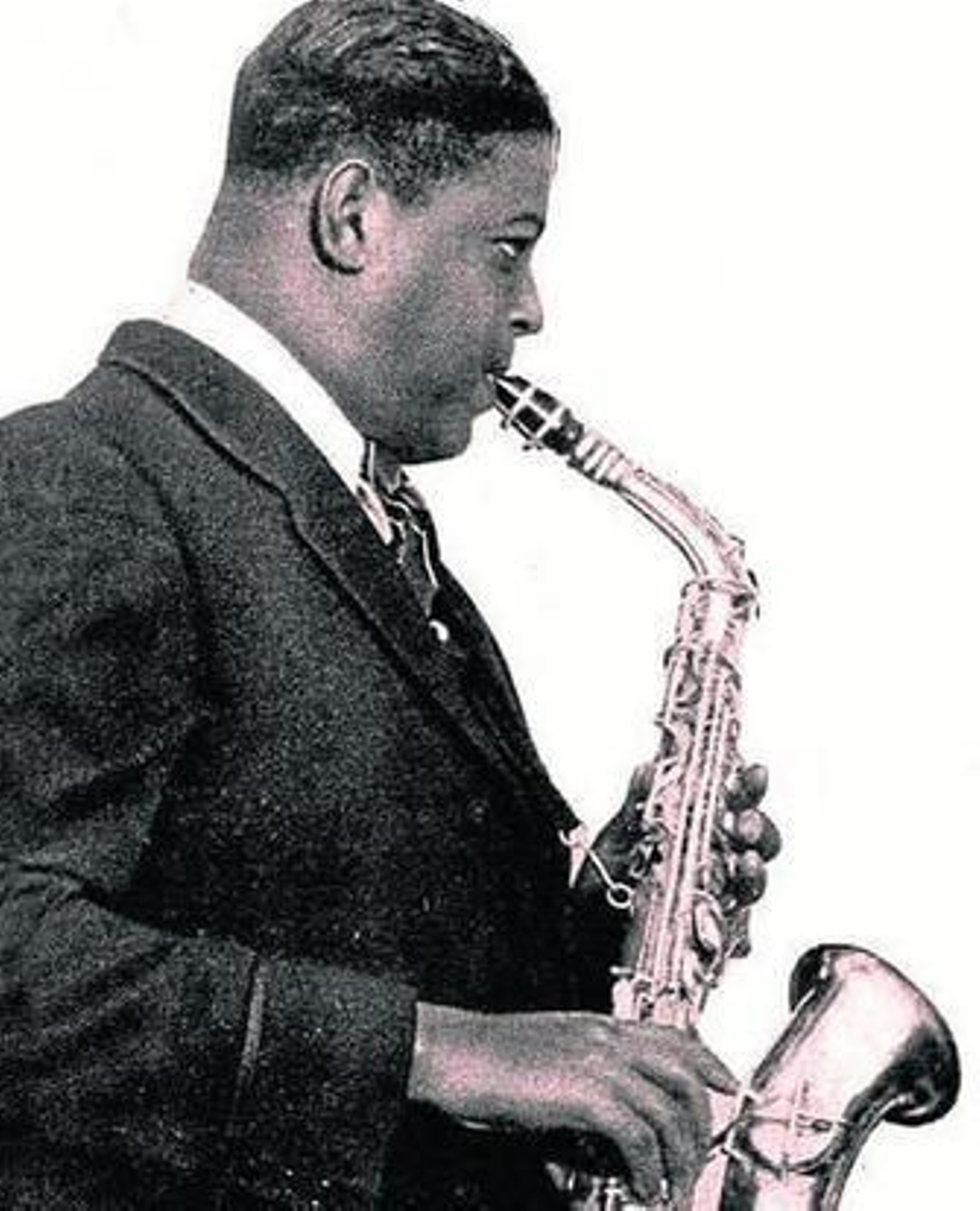 El Negro Aquilino, credaro del 'saxofón flamenco', en una imagen publicada por 'Estampa' en 1936.