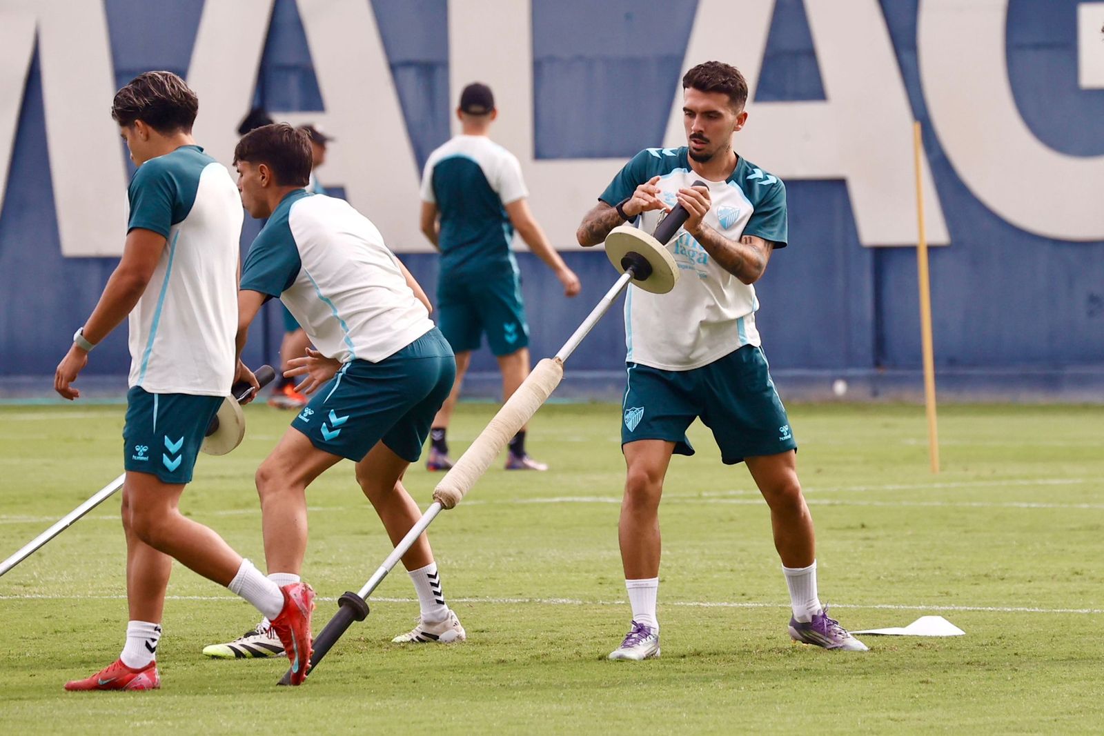 Rafita, del filial, novedad en el entrenamiento ante la baja de Carlos Puga