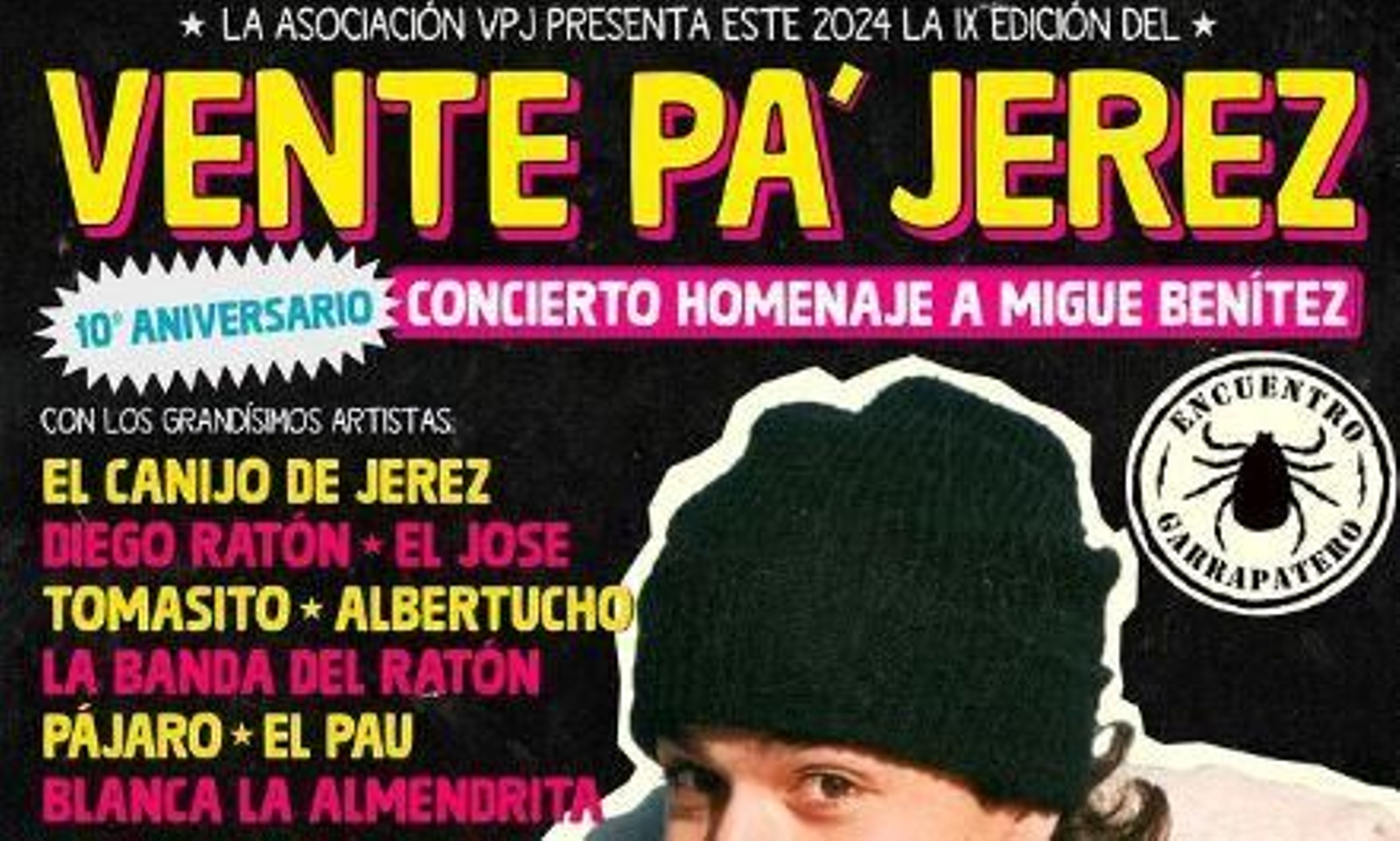 Parte del cartel del festival Vente pa´Jerez, que se iba a celebrar este fin de semana.