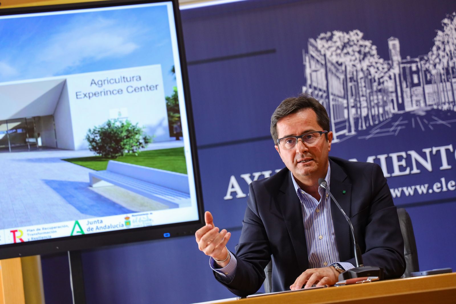 Francisco Góngora, durante la presentación del proyecto.