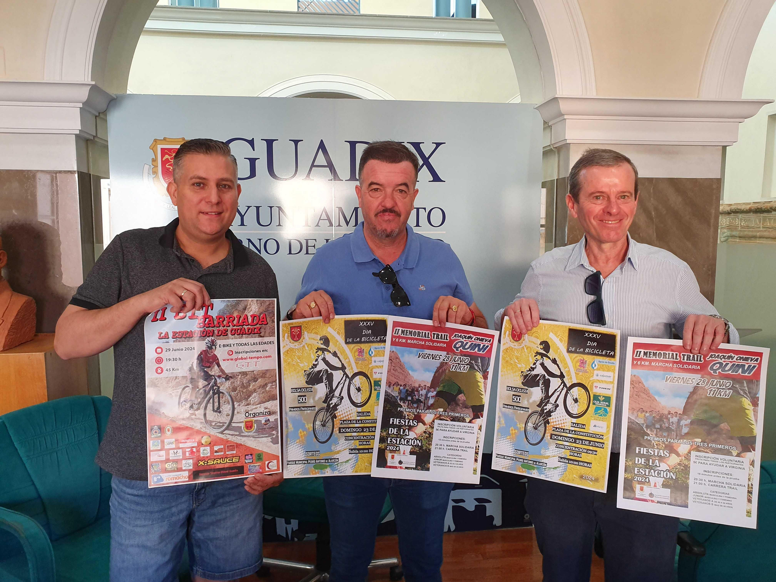 Momento de la presentación de las pruebas deportivas en la localidad accitana.