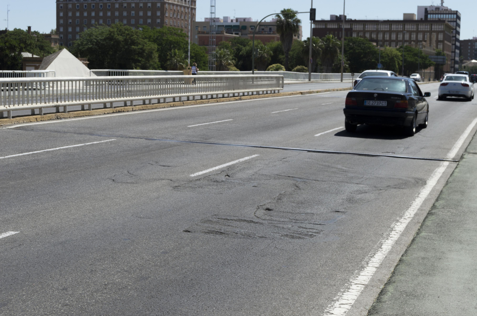 El deterioro del puente de las Delicias