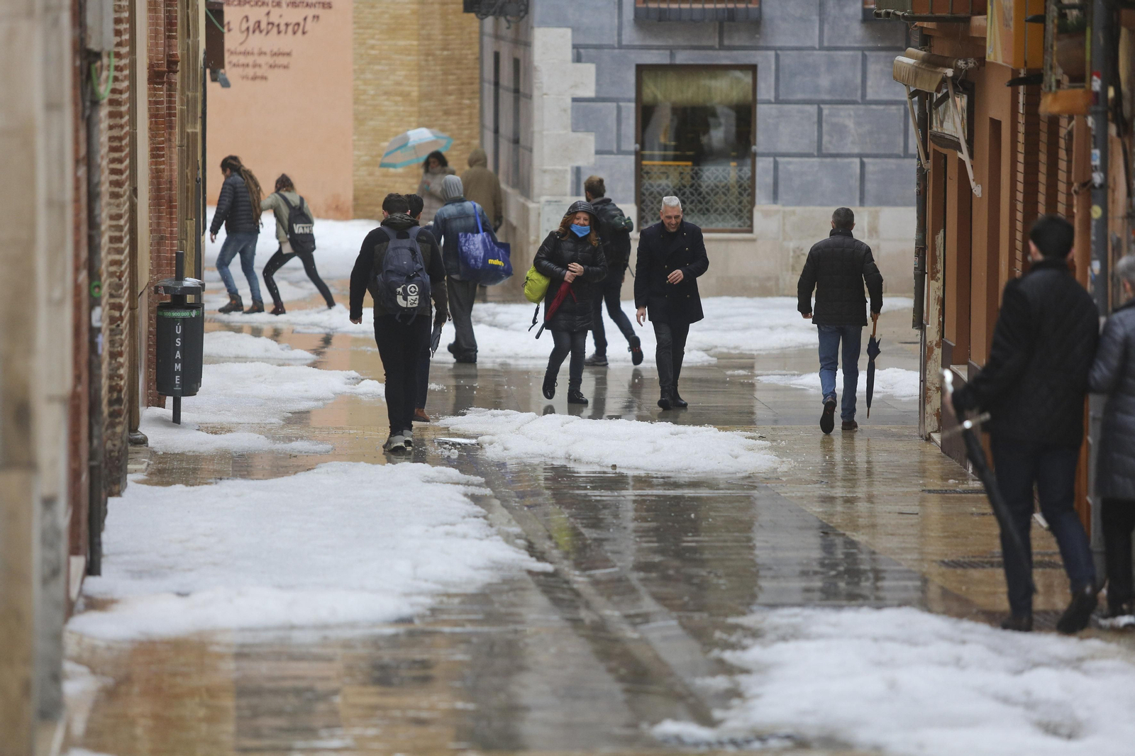 Fotos de la fuerte granizada registrada en Málaga