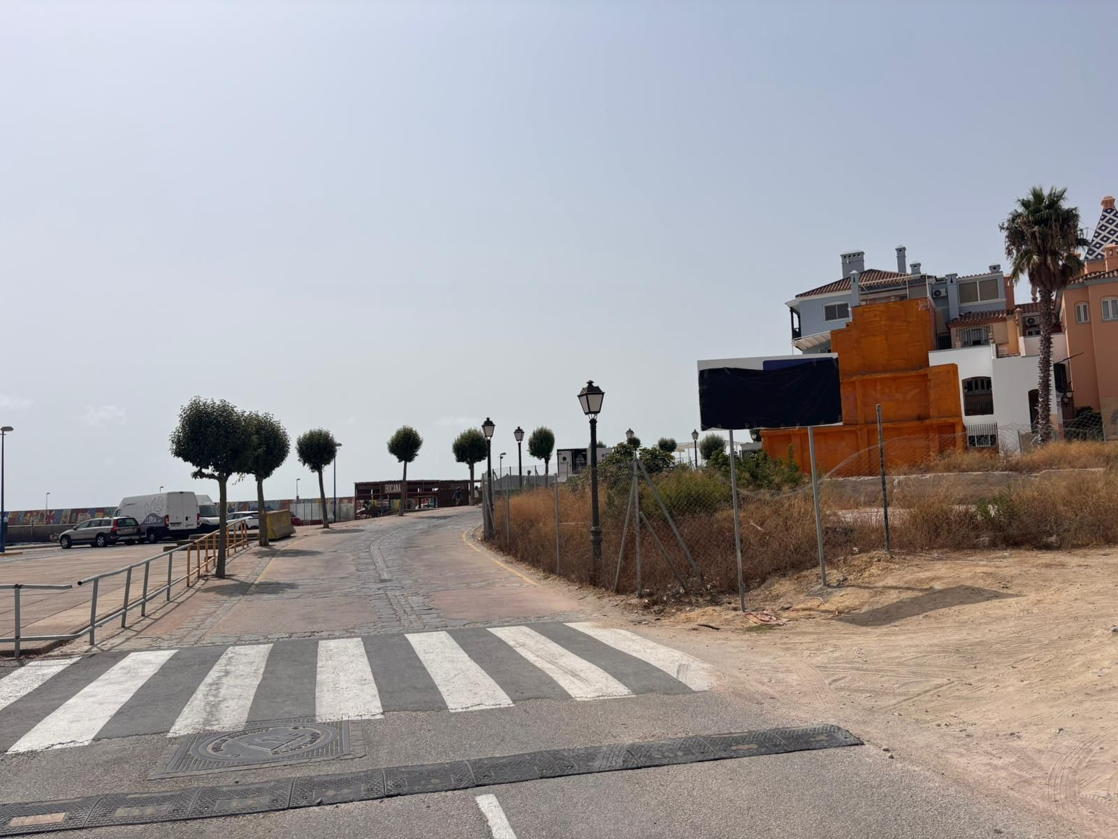 Imagen de ayer por la mañana, donde se ve cómo la señal ha sido tapada.