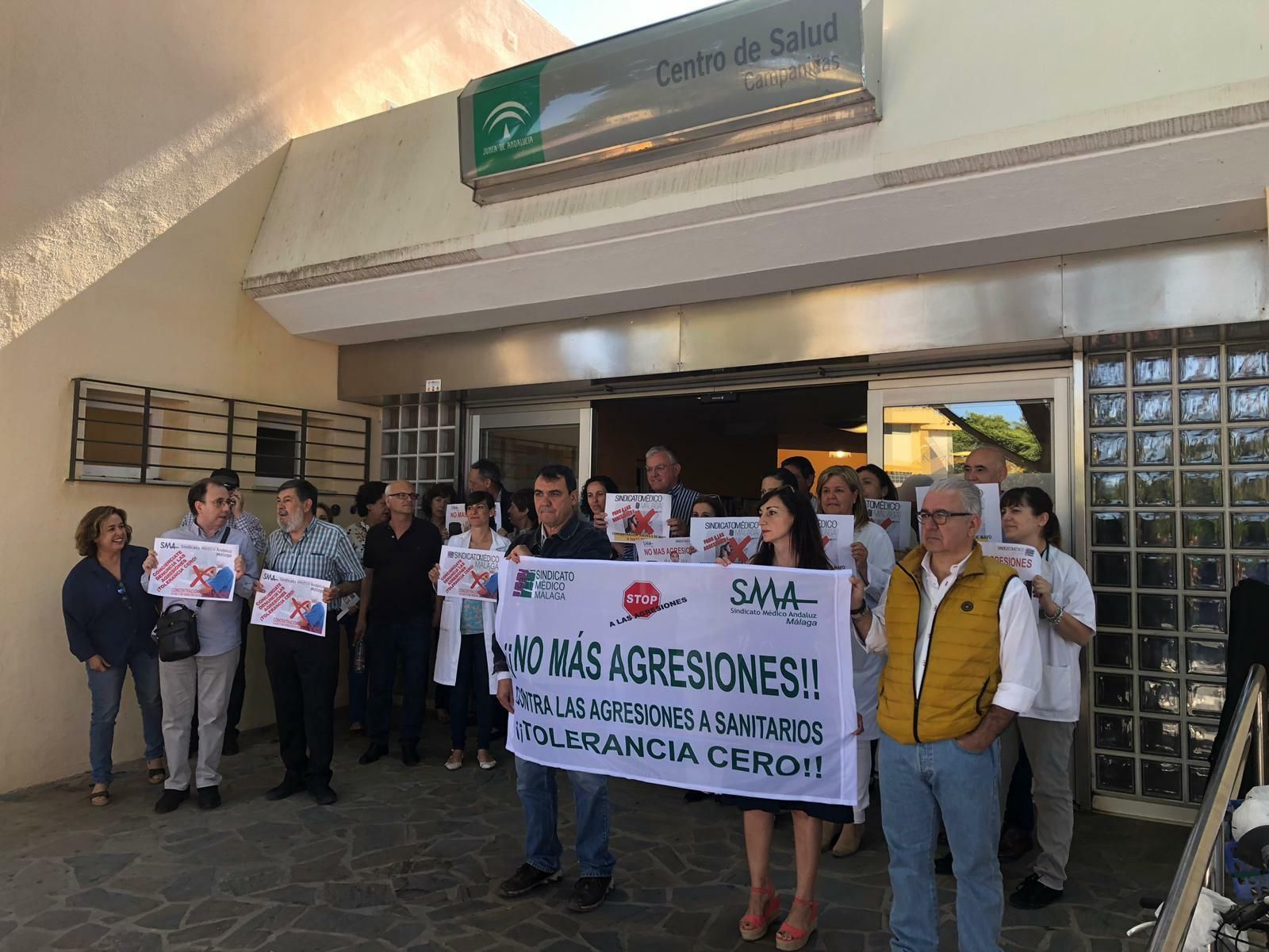 Una concentración anterior por la agresión a una facultativa