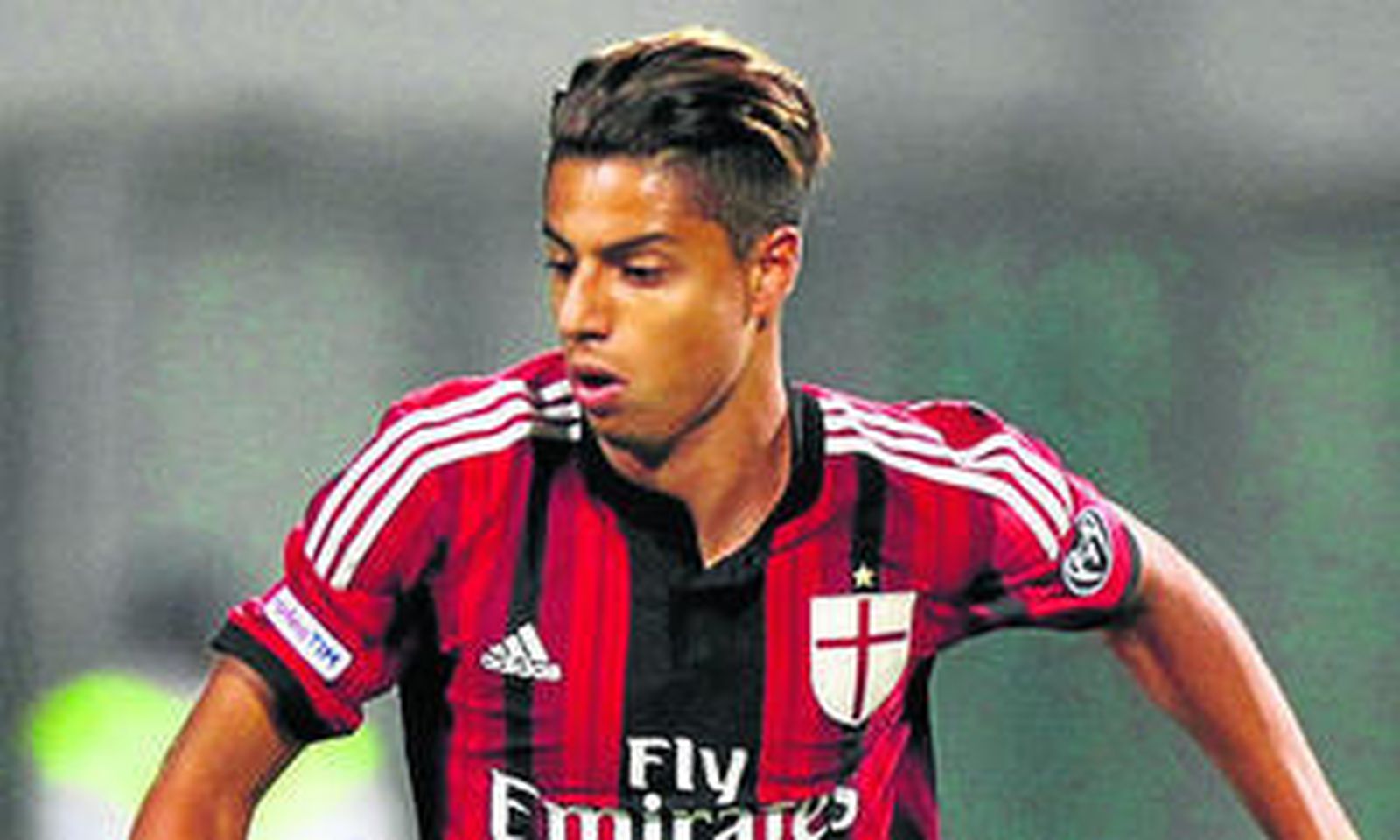 Mastour, en un partido con el Milan.
