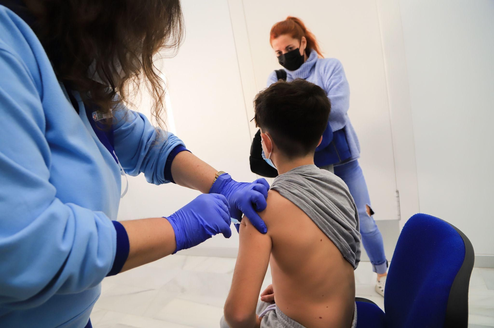 Vacunación contra el covid de niños en Andalucía