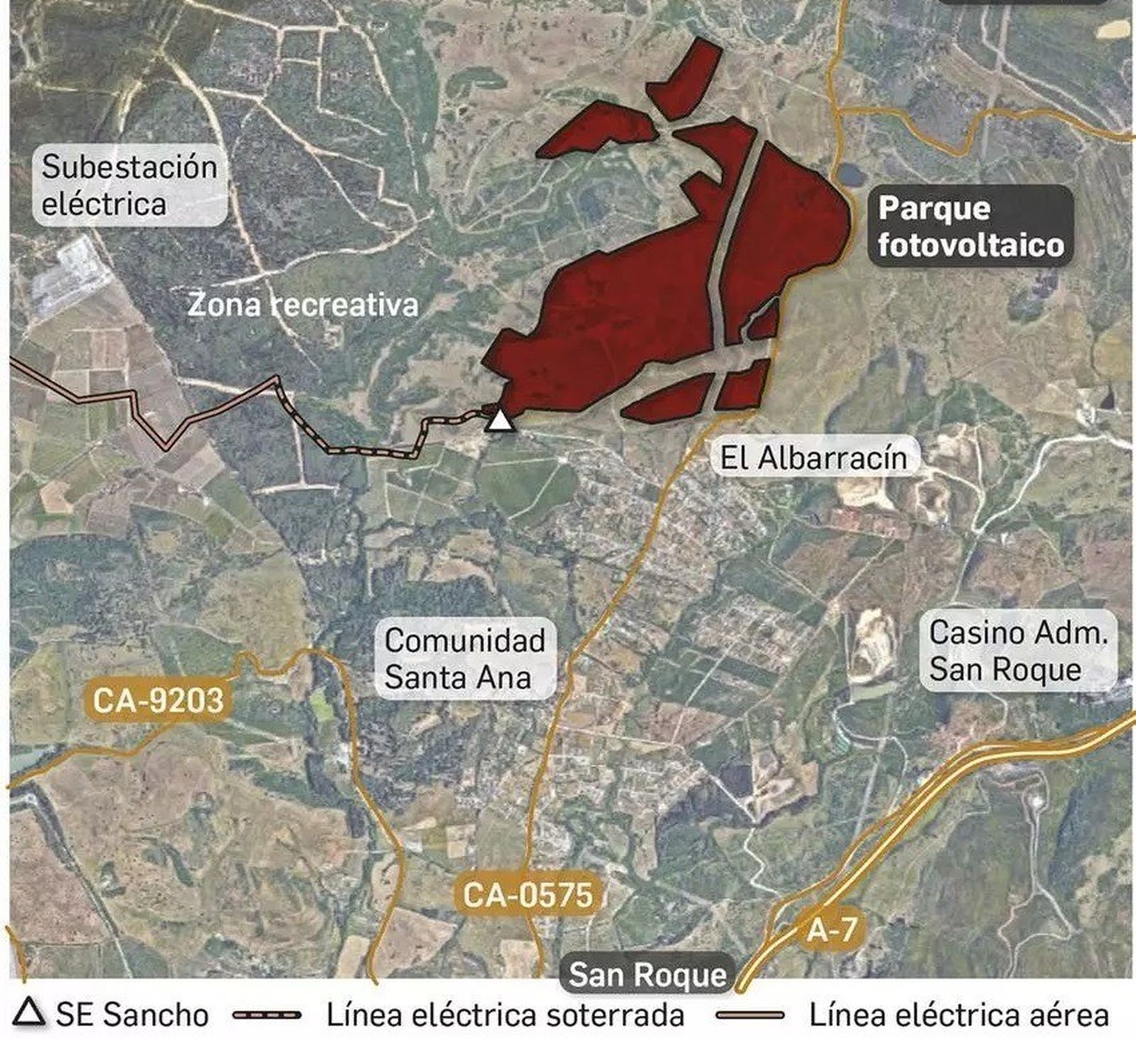 Parque fotovoltaico de Cepsa en San Roque.