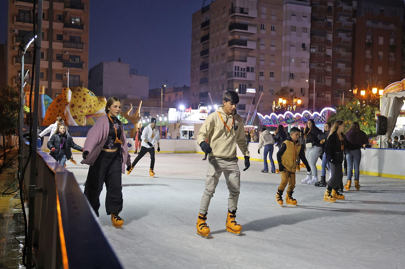 Patinaje sobre hielo en Huelva 2024.