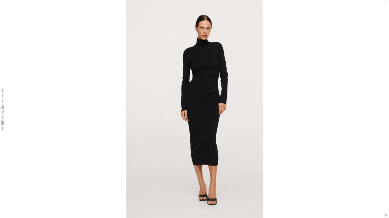 Vestido negro de Mango. Vestido negro de Mango.