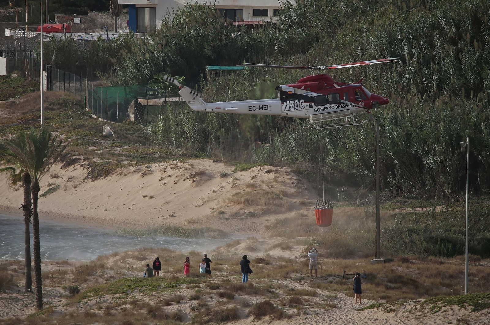 El incendio forestal  de Algeciras, en imágenes