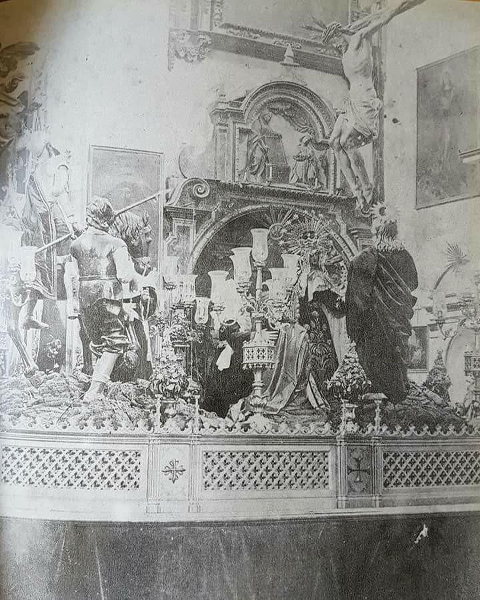 El misterio de la Lanzada en el Santo Ángel, con el Cristo de los Desamparados