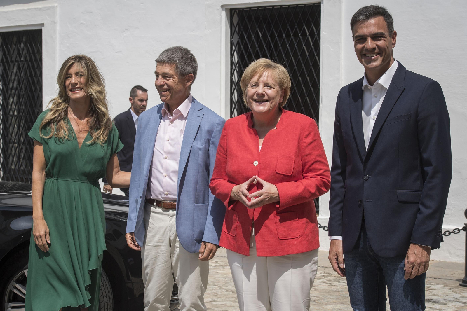 Las imágenes del encuentro entre Angela Merkel y Pedro Sánchez en Sanlúcar