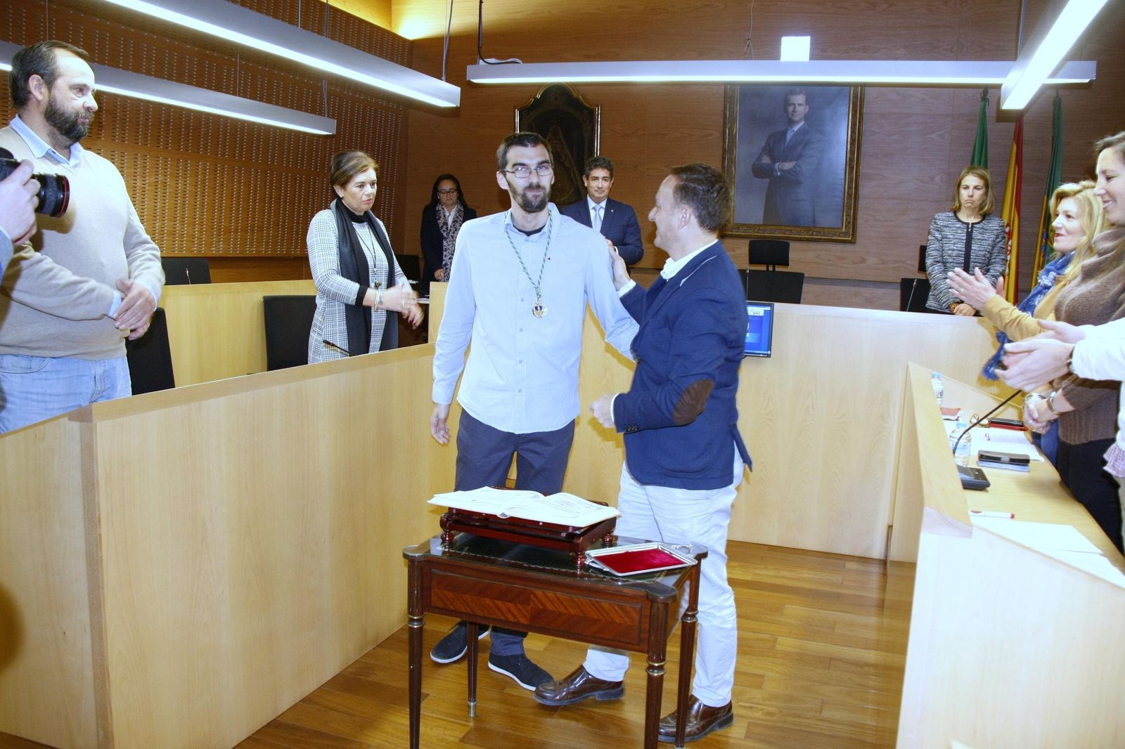 José Luis Bueno (IU), en febrero de 2018, cuando se estrenó como concejal en El Puerto.