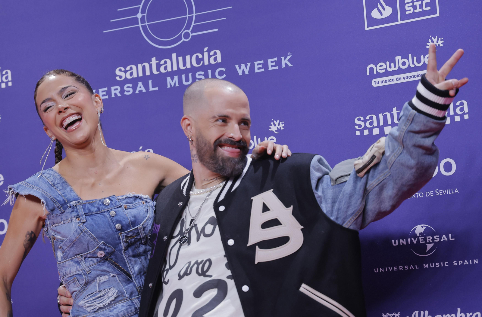 Famosos y artistas en la alfombra roja de la gala del flamenco en los 'Santalucía Universal Music Week'