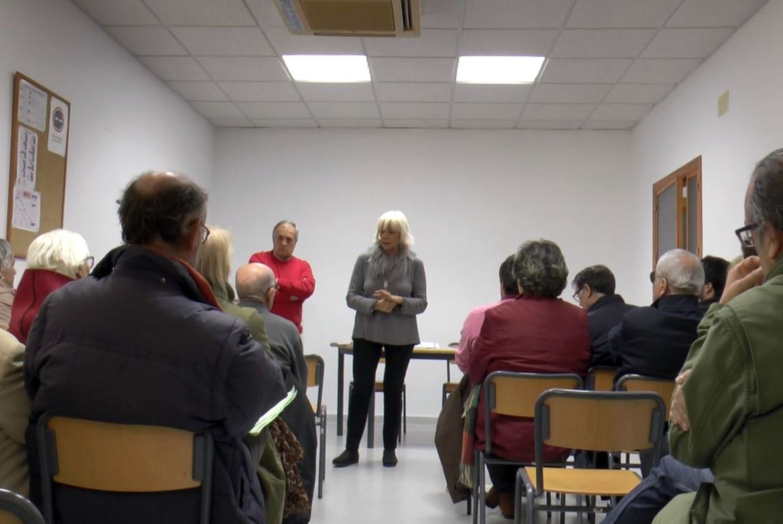 Teófila Martínez en una de sus últimas visitas al Río San Pedro, en una imagen de archivo