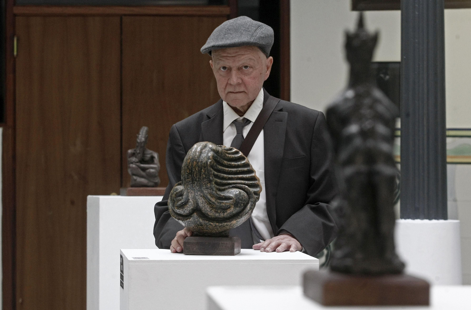 Nacho Falgueras, en la inauguración de una exposición en Algeciras en 2014.