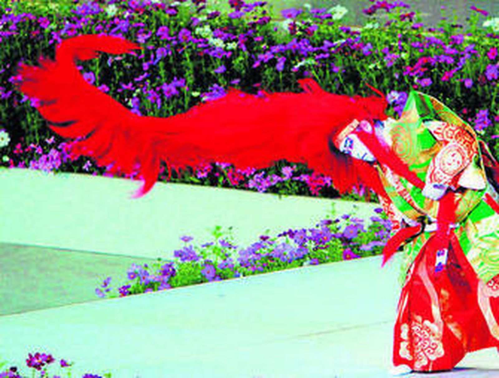 Una representación del teatro tradicional japonés.