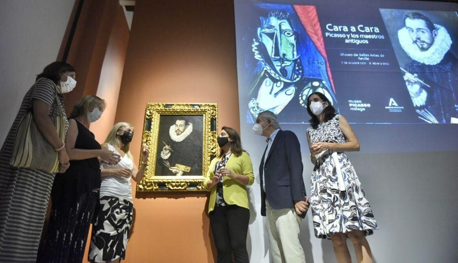 Presentación de la muestra junto al cuadro de El Greco que dialogará con Picasso.