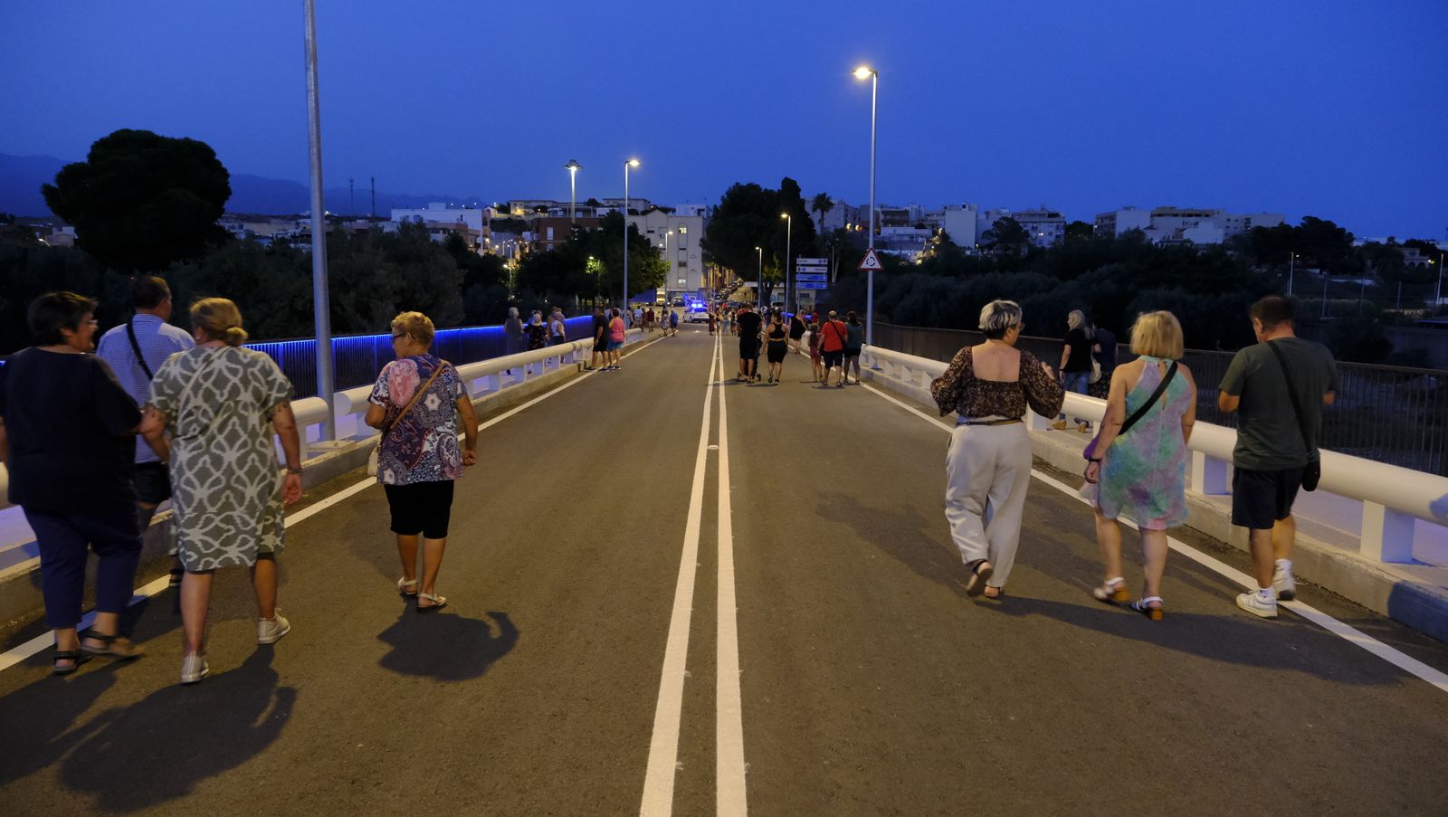 Imágenes de la inauguración del puente que une Huércal de Almería y Viator
