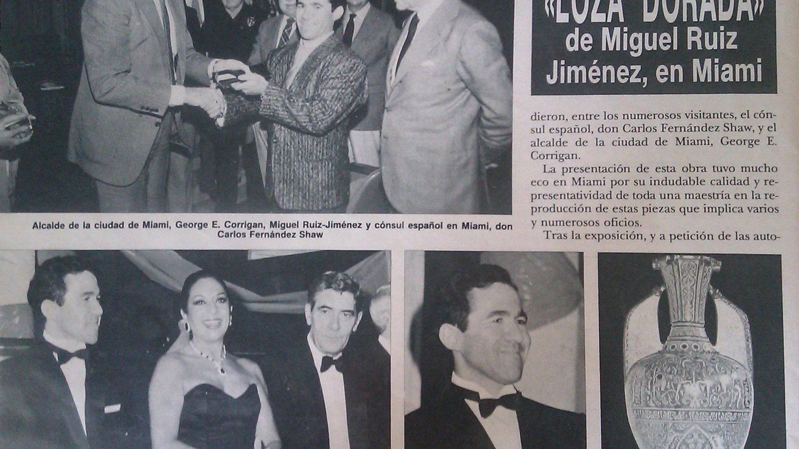 Reseña periodista de su estancia en Miami.