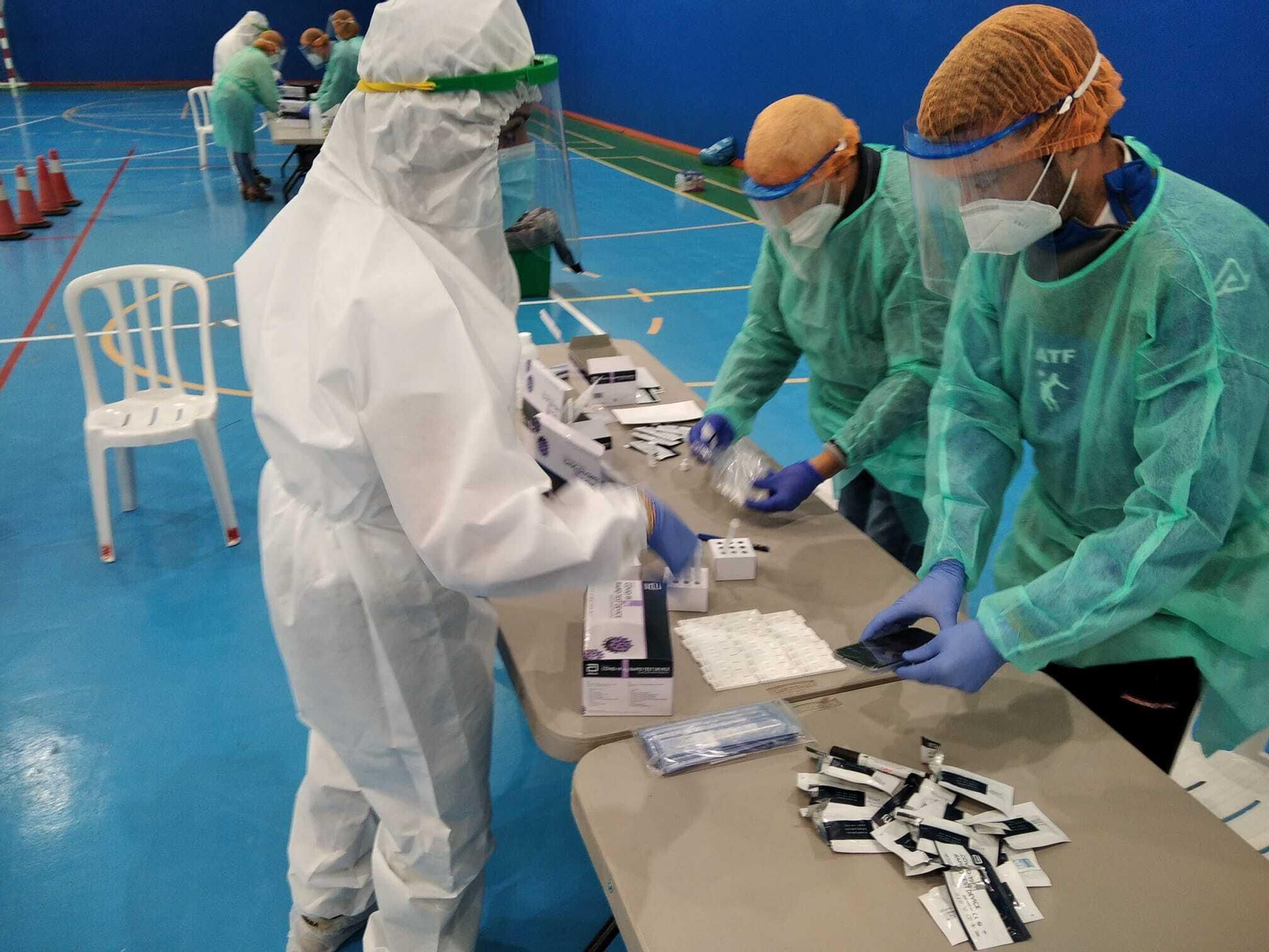 Profesionales sanitarios, en un cribado celebrado en la provincia. Profesionales sanitarios, en un cribado celebrado en la provincia.
