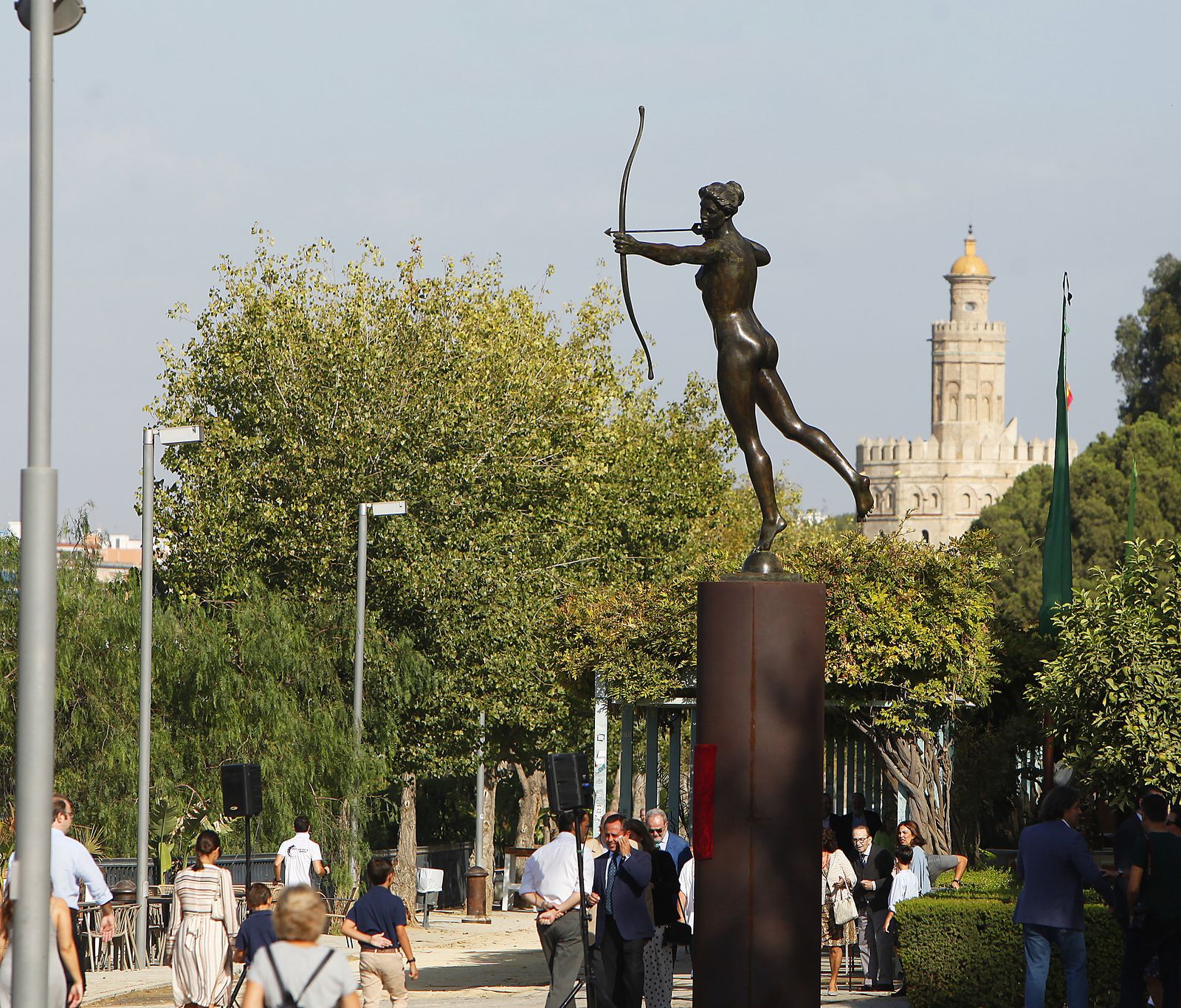 Diana Cazadora en el muelle de Nueva York