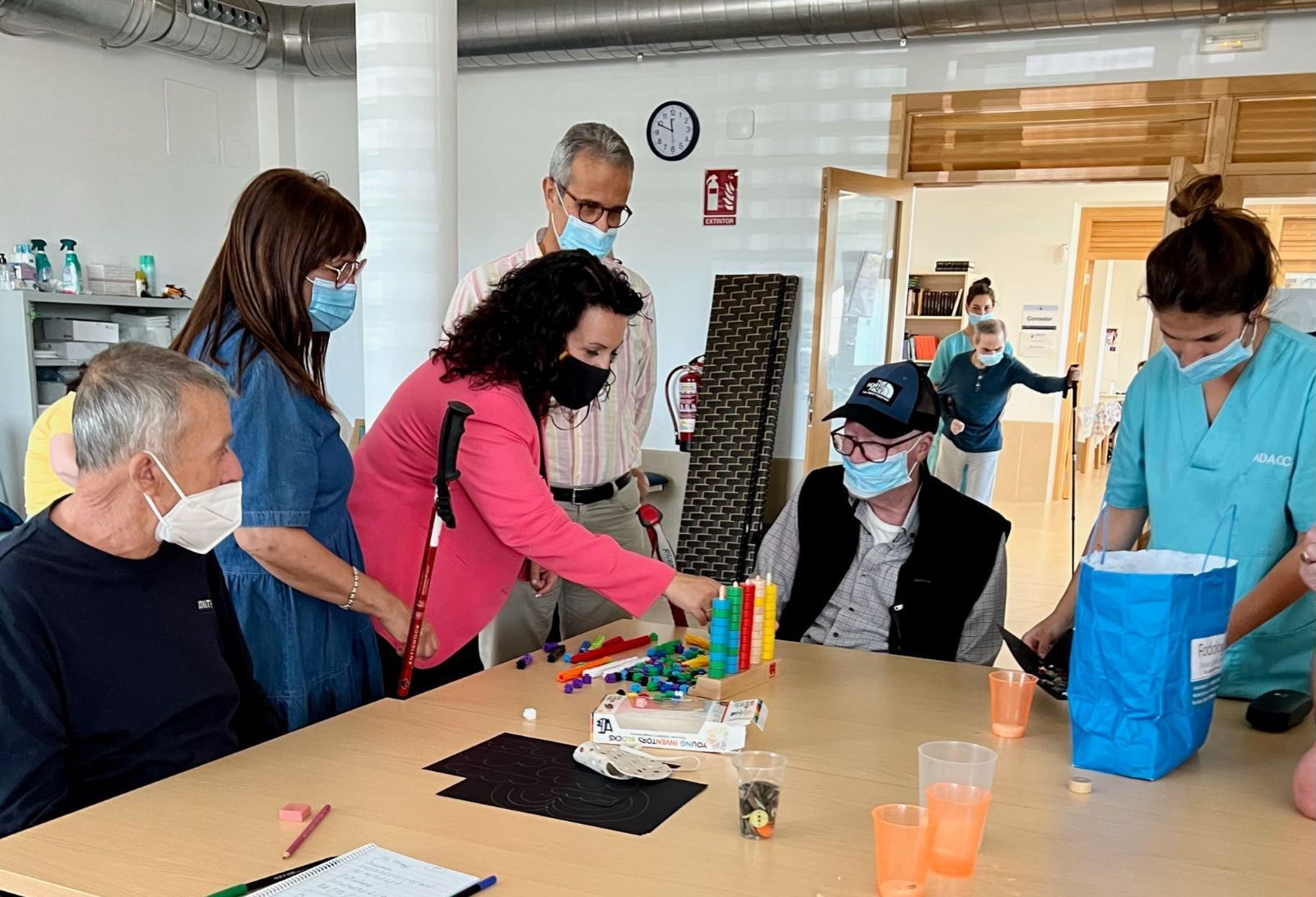 Ascen Hita, durante su visita al Centro Integral de Daño Adquirido (Adacca).